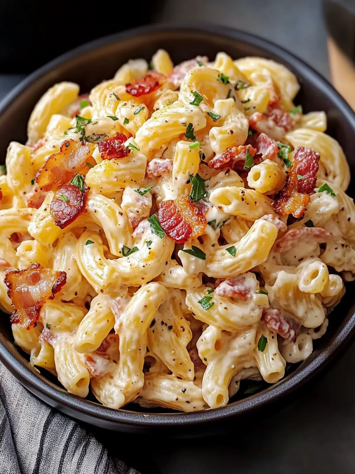 Creamy Bacon Cheddar Ranch Pasta Salad Your New Summer Favorite 2 Creamy Bacon Cheddar Ranch Pasta Salad