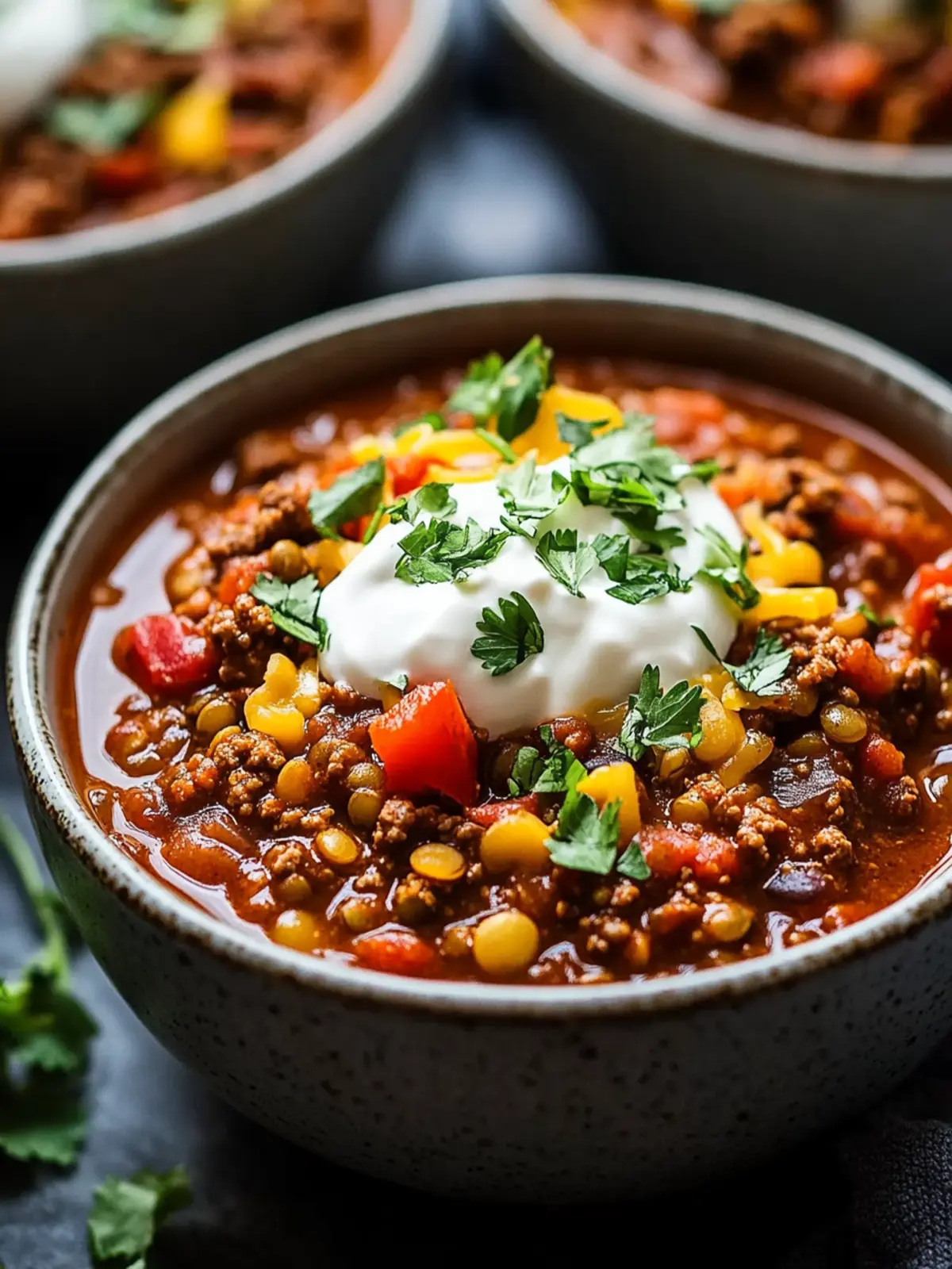 Crockpot Ground Beef and Lentil Chili for Cozy Nights 4 Crockpot Ground Beef and Lentil Chili