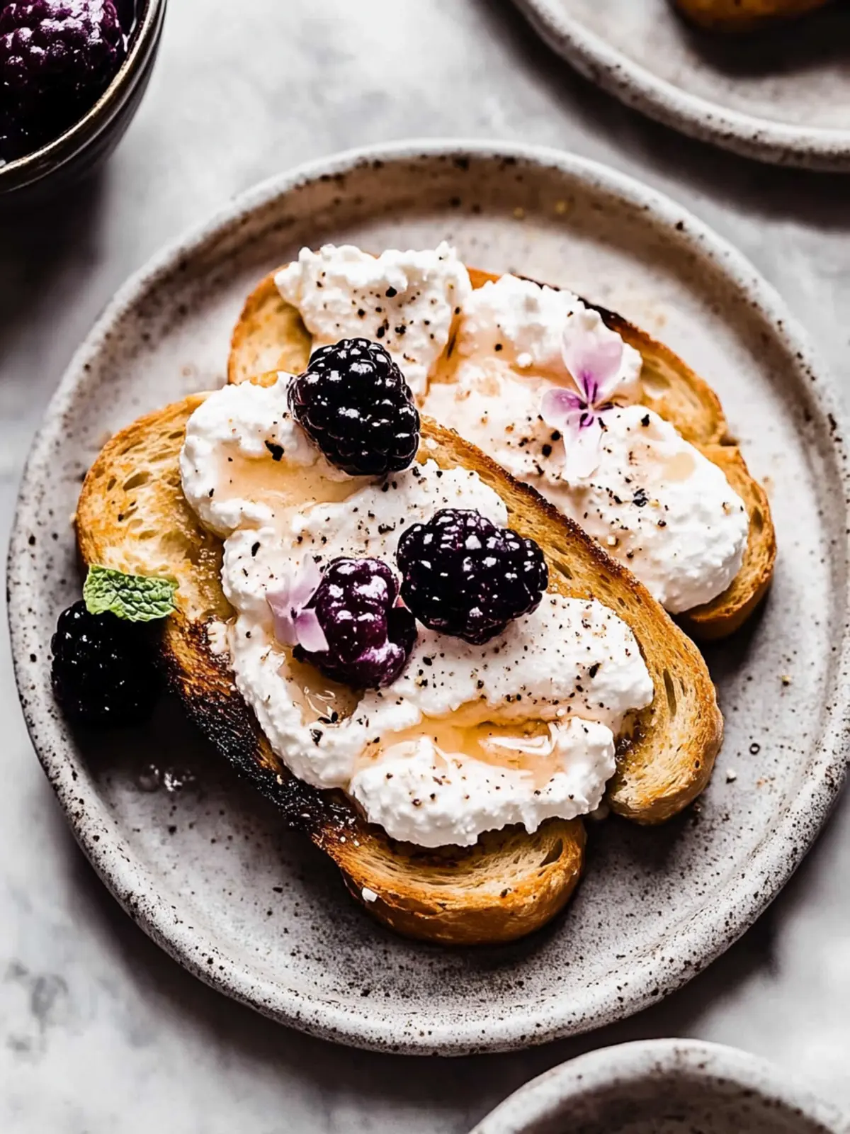 Sweet Ricotta Toast: Indulge in Easy, Creamy Perfection 4 Sweet Ricotta Toast