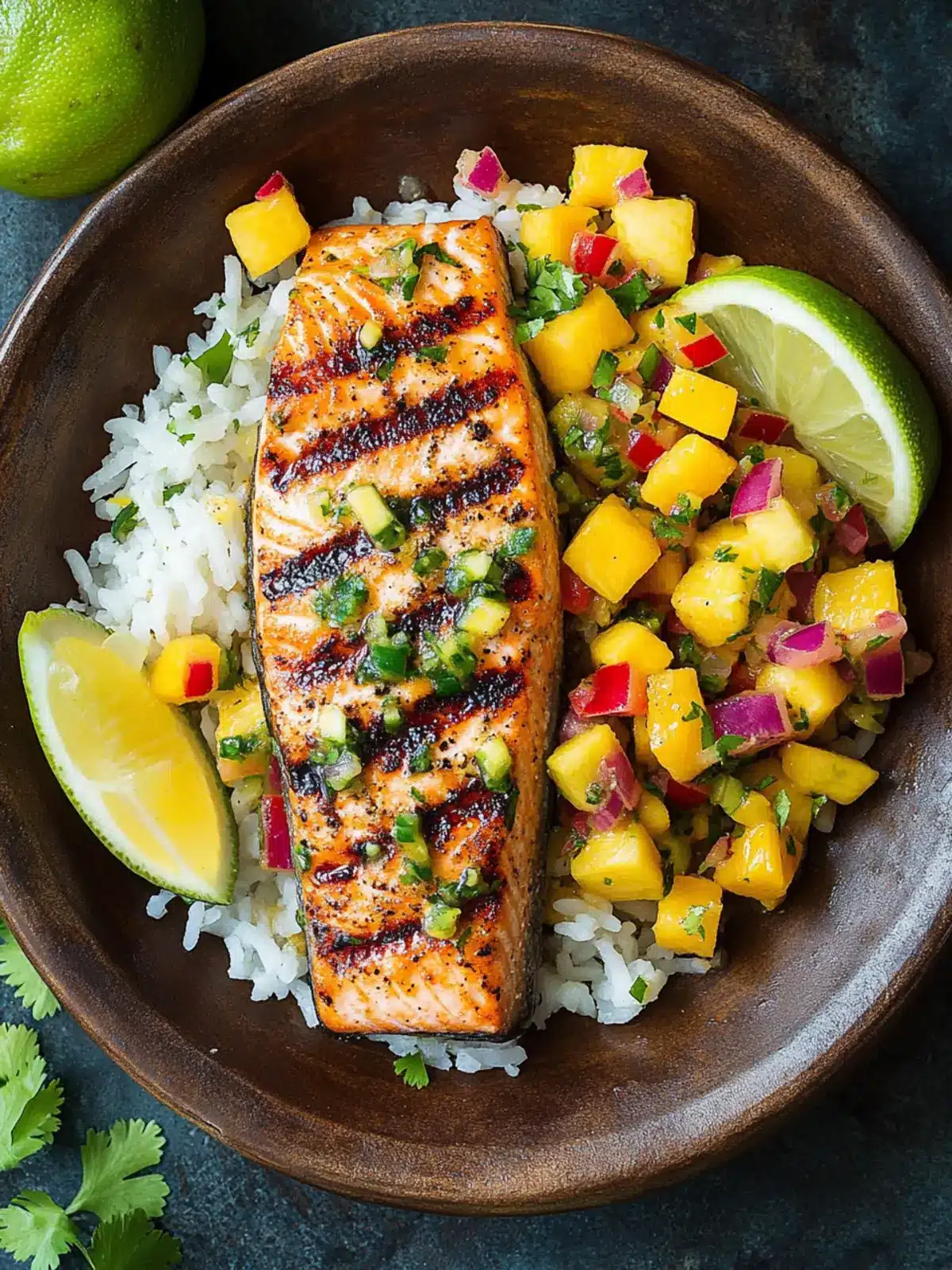 Grilled Salmon with Mango Salsa for a Summer Feast 3 Grilled Salmon with Mango Salsa