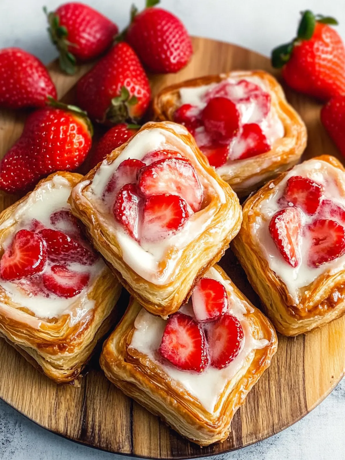 Irresistible Strawberry Danish with Creamy Filling Delight 4 Strawberry Danish