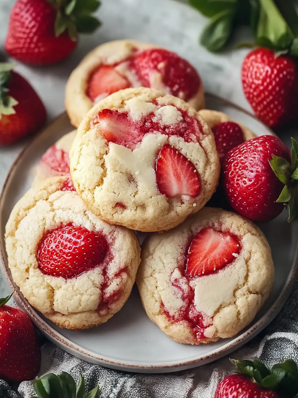 Strawberry Cheesecake Cookies That Will Brighten Your Day 2 Strawberry Cheesecake Cookies