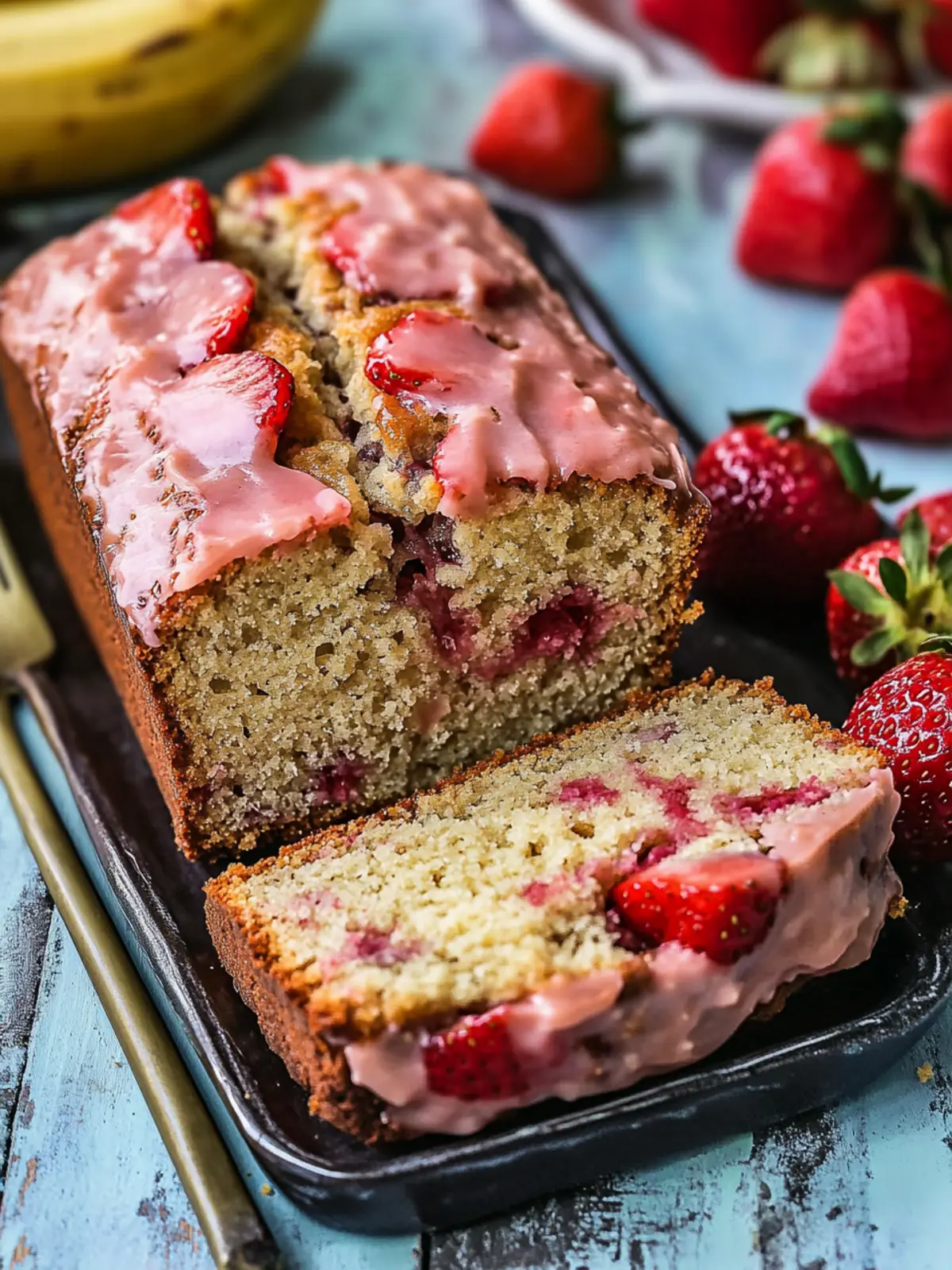 Delicious Strawberry Banana Bread for a Sweet Morning Boost 3 Strawberry Banana Bread