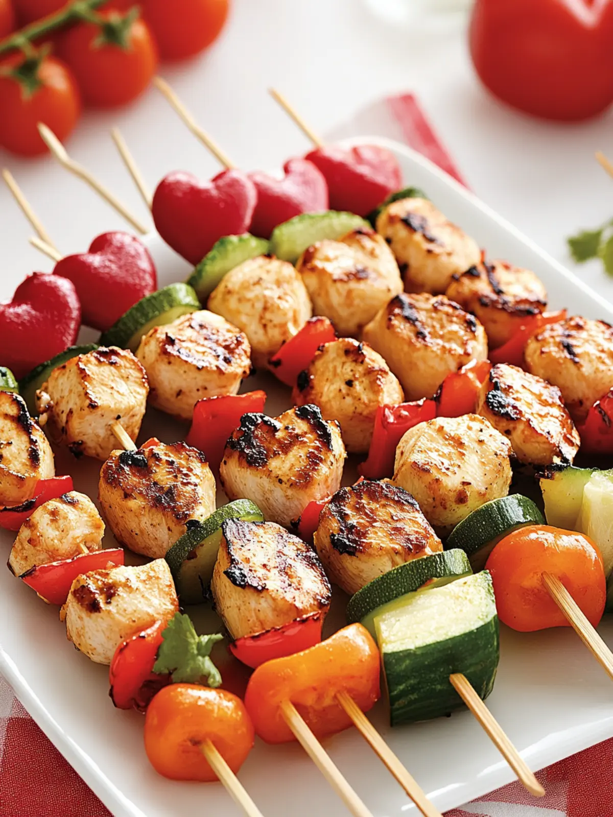 Savor These Valentine’s Day Chicken and Veggie Skewers 5 Valentine’s Day Chicken and Veggie Skewers
