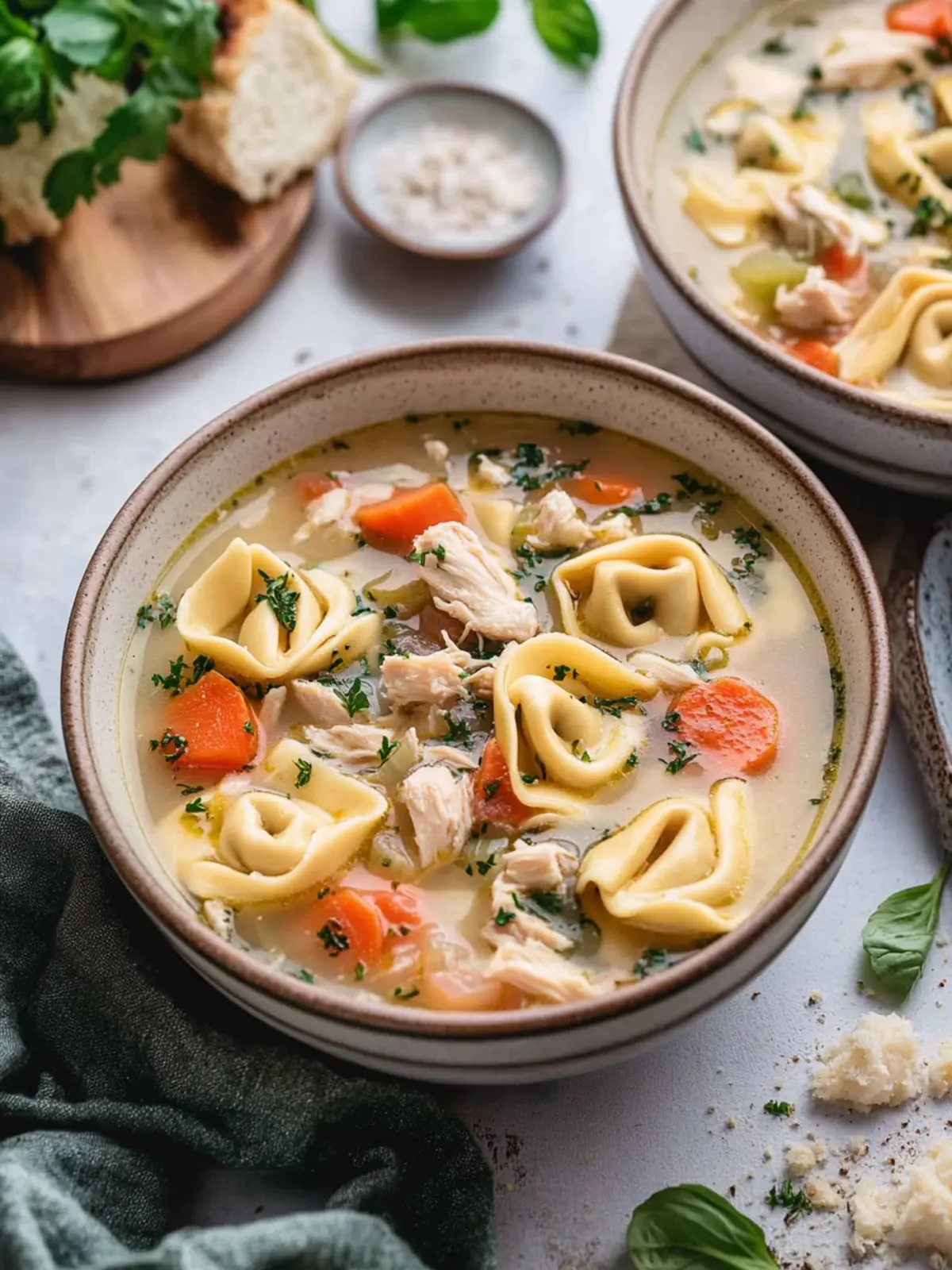 Cozy Tortellini Soup with Chicken Broth for Comfort Food Lovers 4 Tortellini Soup with Chicken Broth