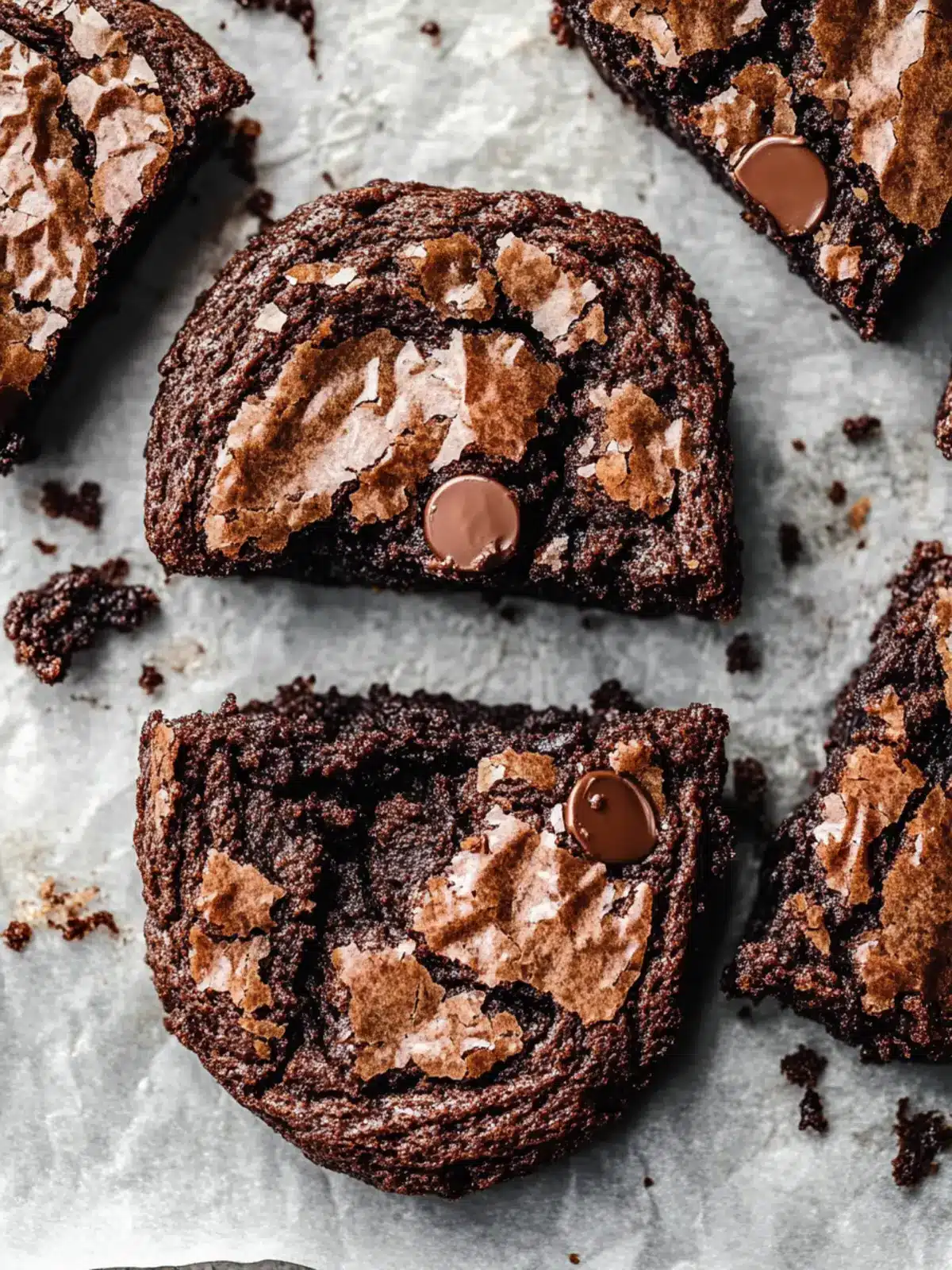 Fudgy Chewy Brookies: A Chocolate Lover's Dream Delight 4 Fudgy Chewy Brookies