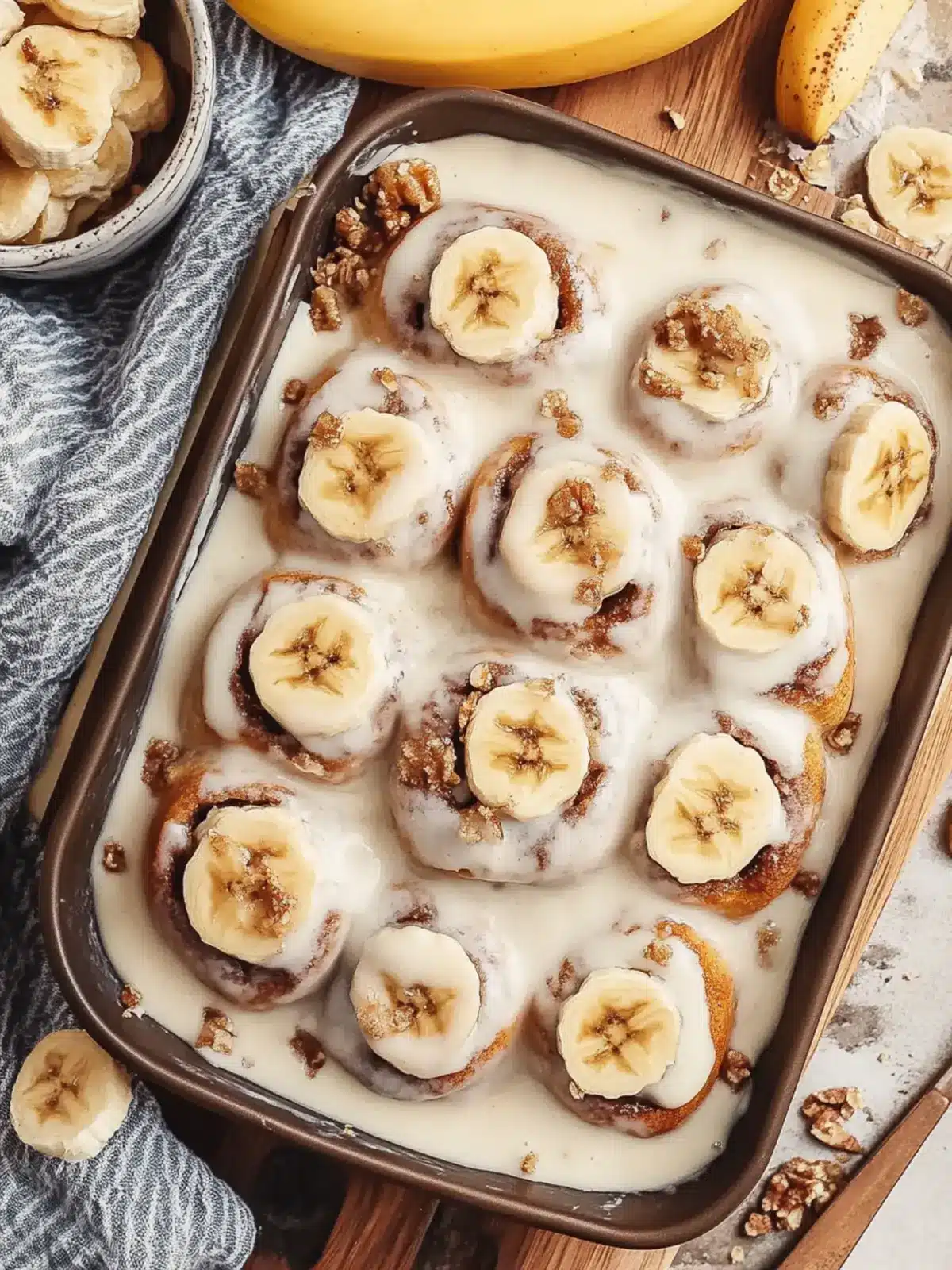 Irresistible Banana Bread Cinnamon Rolls You Can Make Ahead 4 Banana Bread Cinnamon Rolls