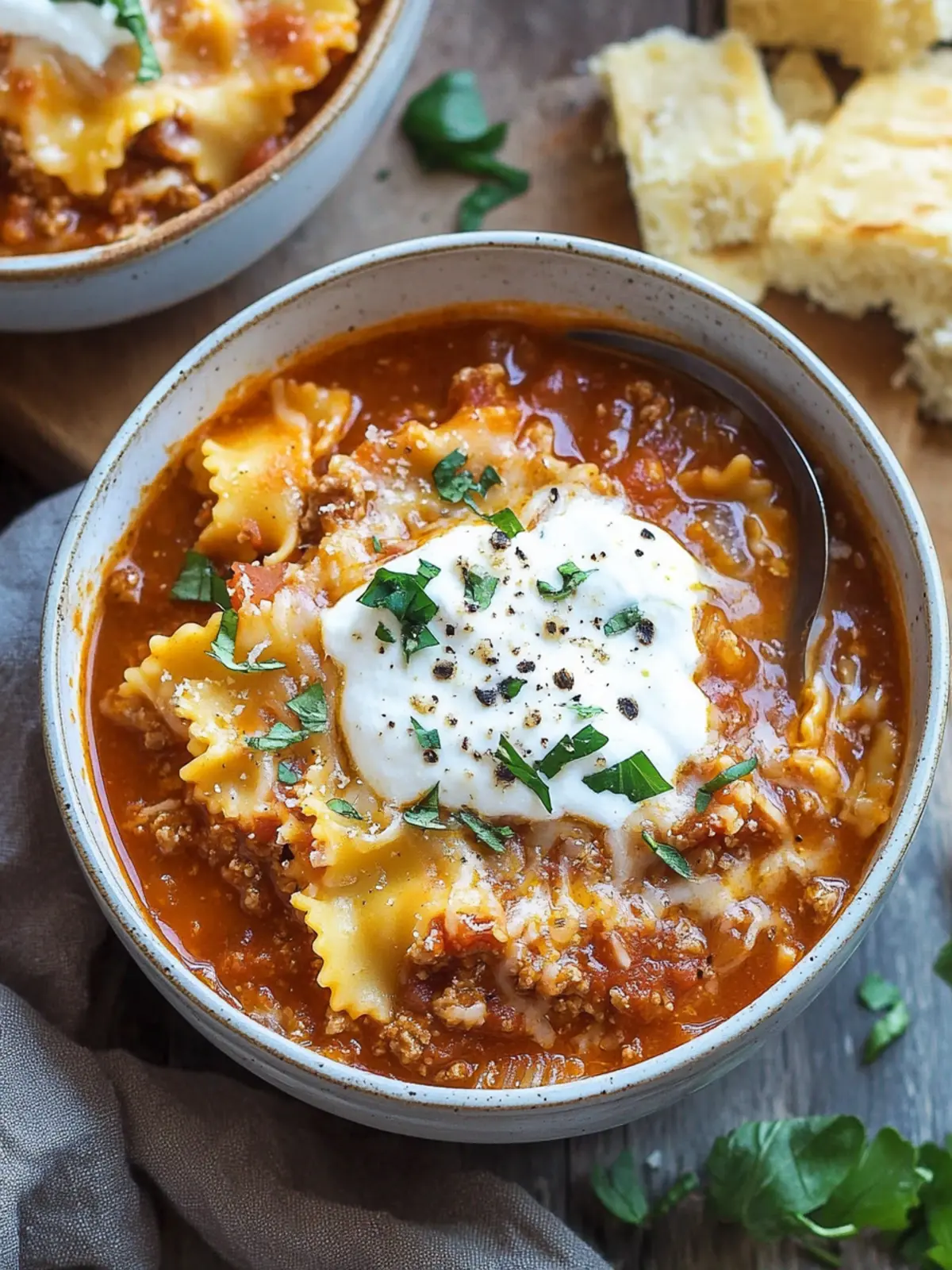 Cozy Easy Lasagna Soup for Quick Family Dinners 4 Easy Lasagna Soup