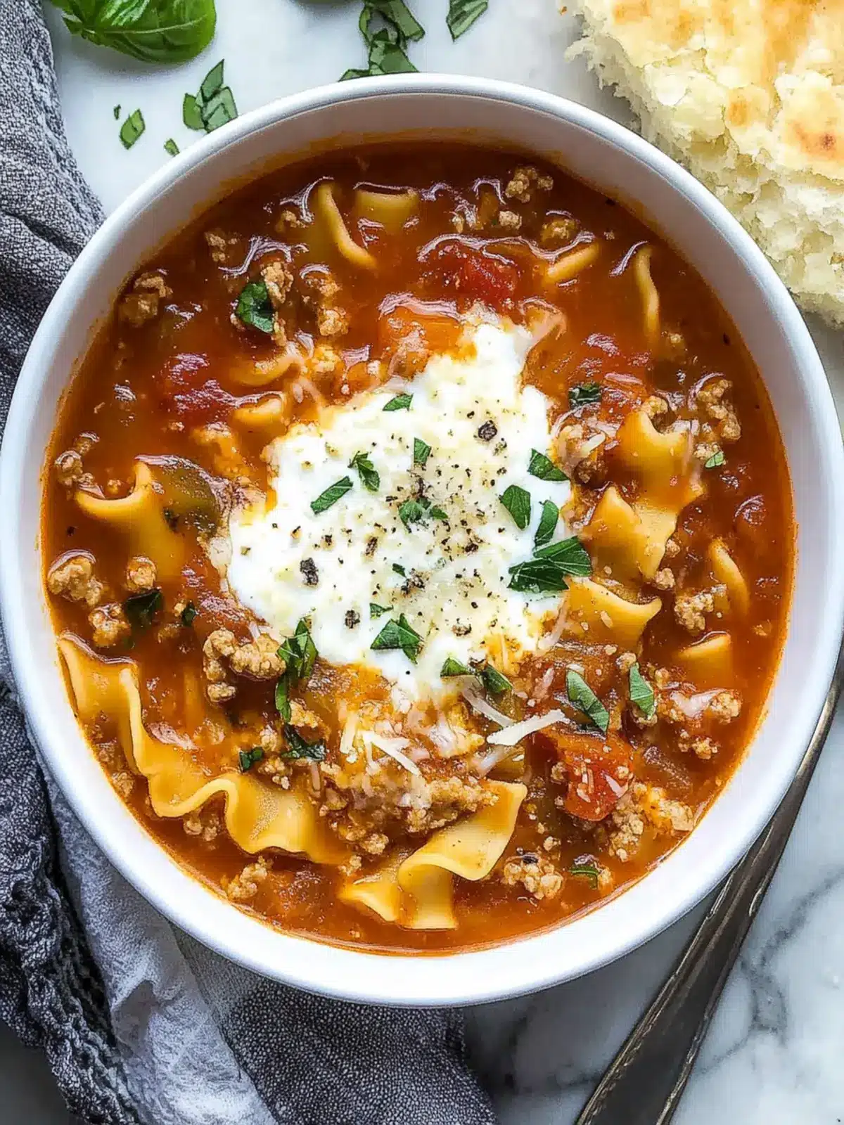 Cozy Easy Lasagna Soup for Quick Family Dinners 3 Easy Lasagna Soup