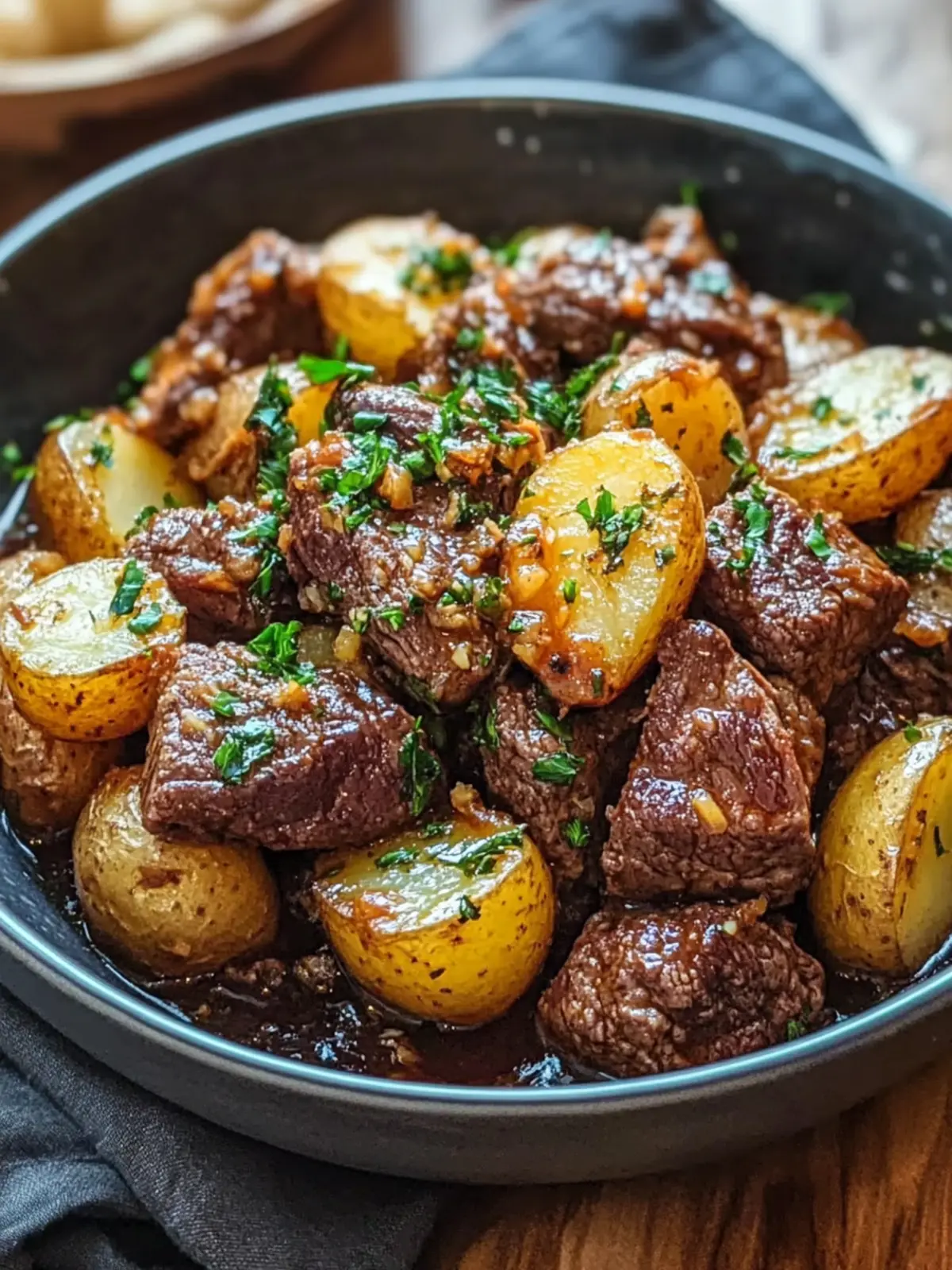 Garlic Butter Beef with Potatoes: The Ultimate Comfort Dish 4 Garlic Butter Beef with Potatoes
