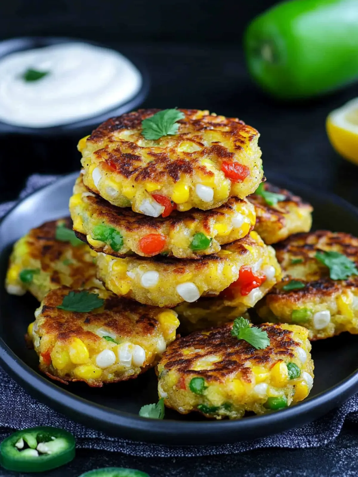 Crispy Vegan Corn Fritters Ready in Just 25 Minutes! 4 Crispy Vegan Corn Fritters