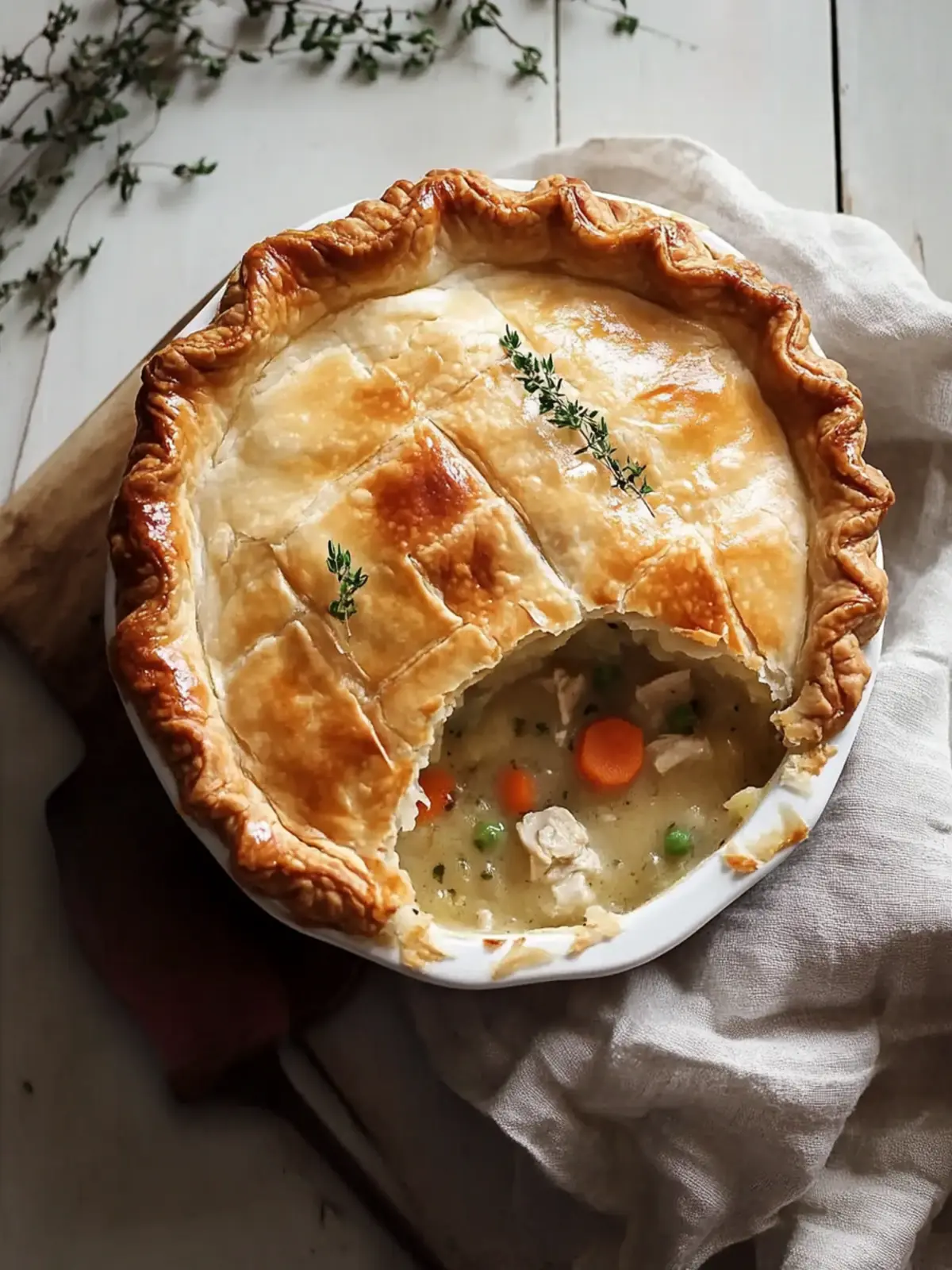 Savory Chicken Pot Pie: Quick Comfort Food for Any Night 3 Chicken Pot Pie