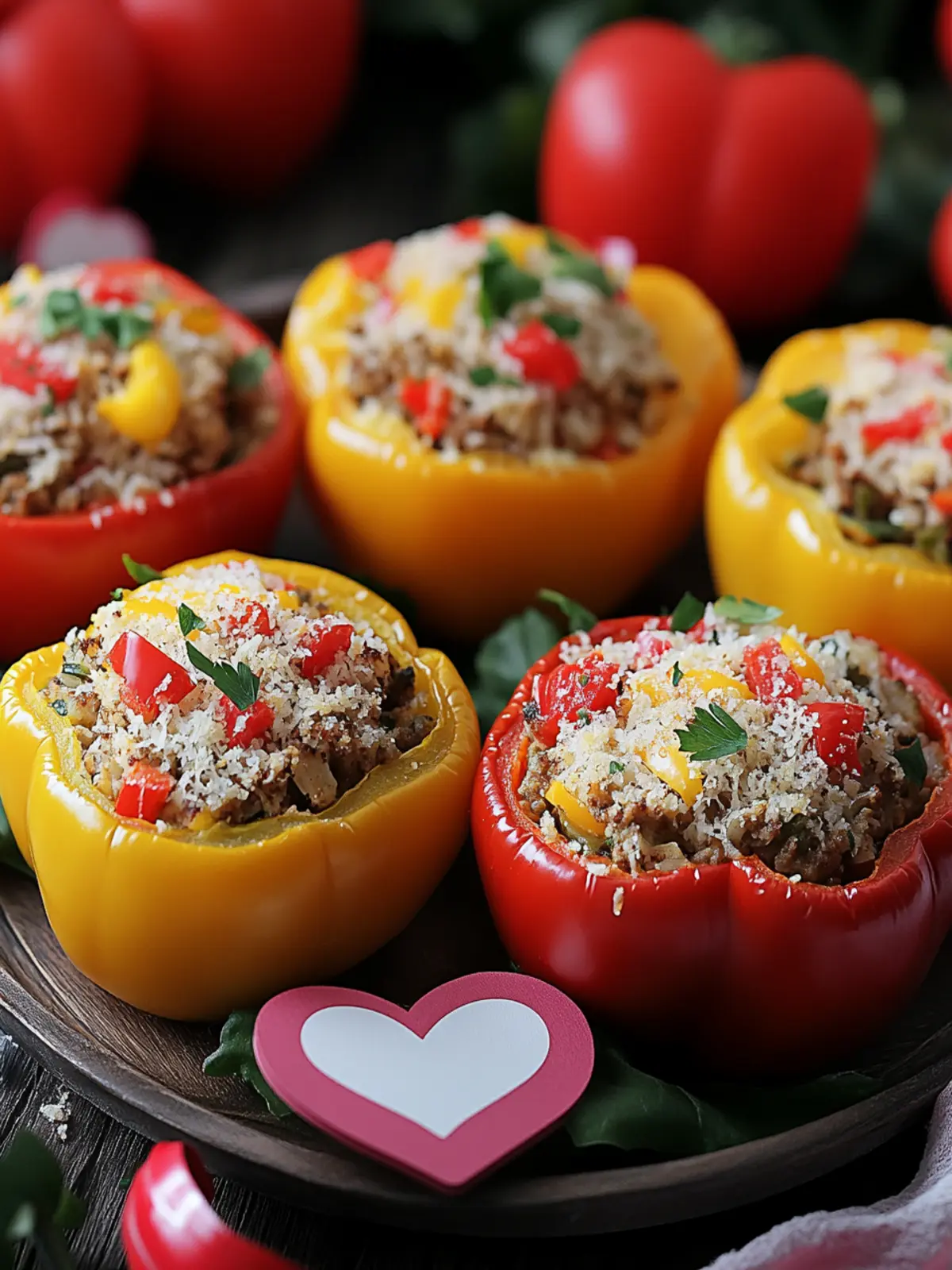 Valentine’s Day Stuffed Peppers Bursting with Love and Flavor 4 Valentine’s Day Stuffed Peppers