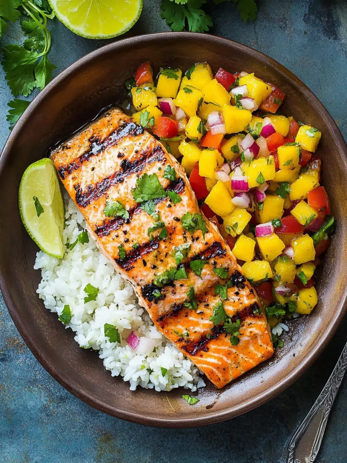Grilled Salmon with Mango Salsa for a Summer Feast 5 Grilled Salmon with Mango Salsa