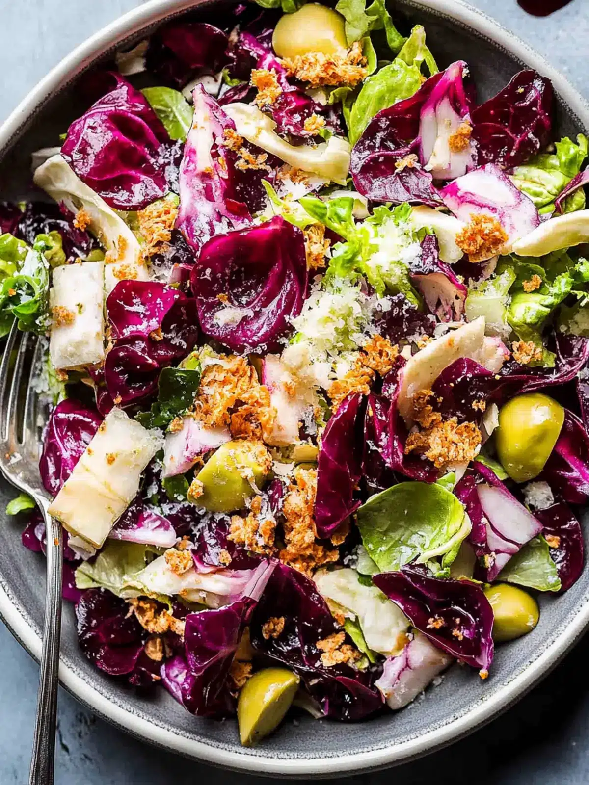 Delicious Italian Radicchio Salad with Creamy Lemon Twist 4 Italian Radicchio Salad