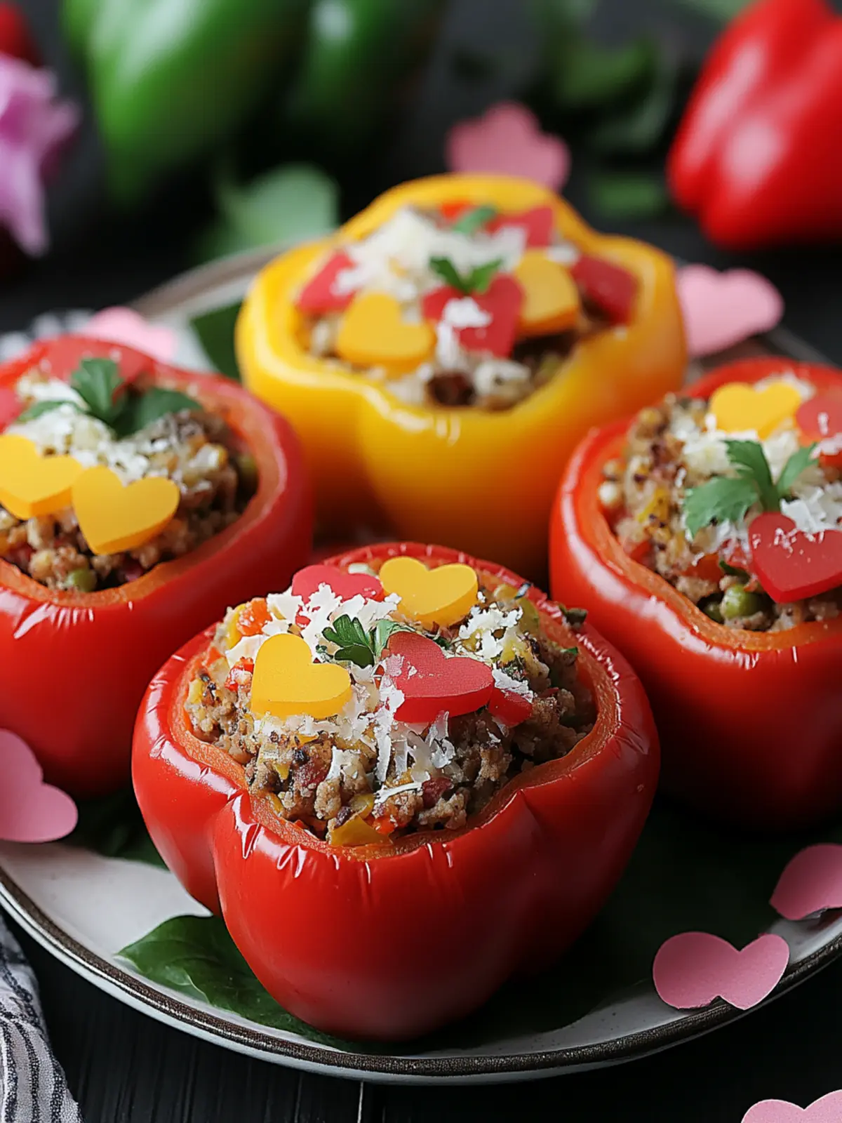 Valentine’s Day Stuffed Peppers Bursting with Love and Flavor 3 Valentine’s Day Stuffed Peppers