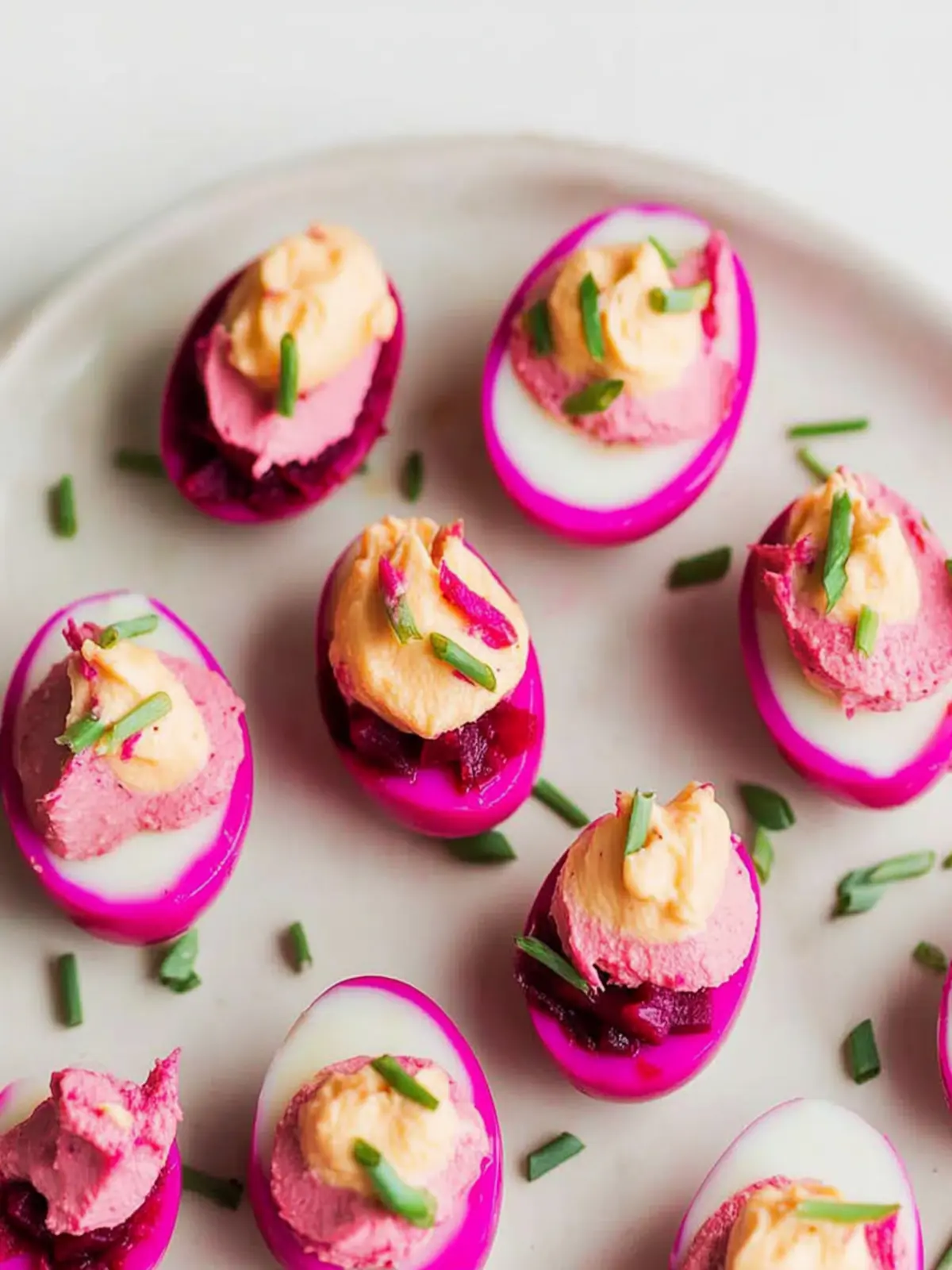 Delicious Beet Pickled Deviled Eggs for a Colorful Twist 2 Beet Pickled Deviled Eggs