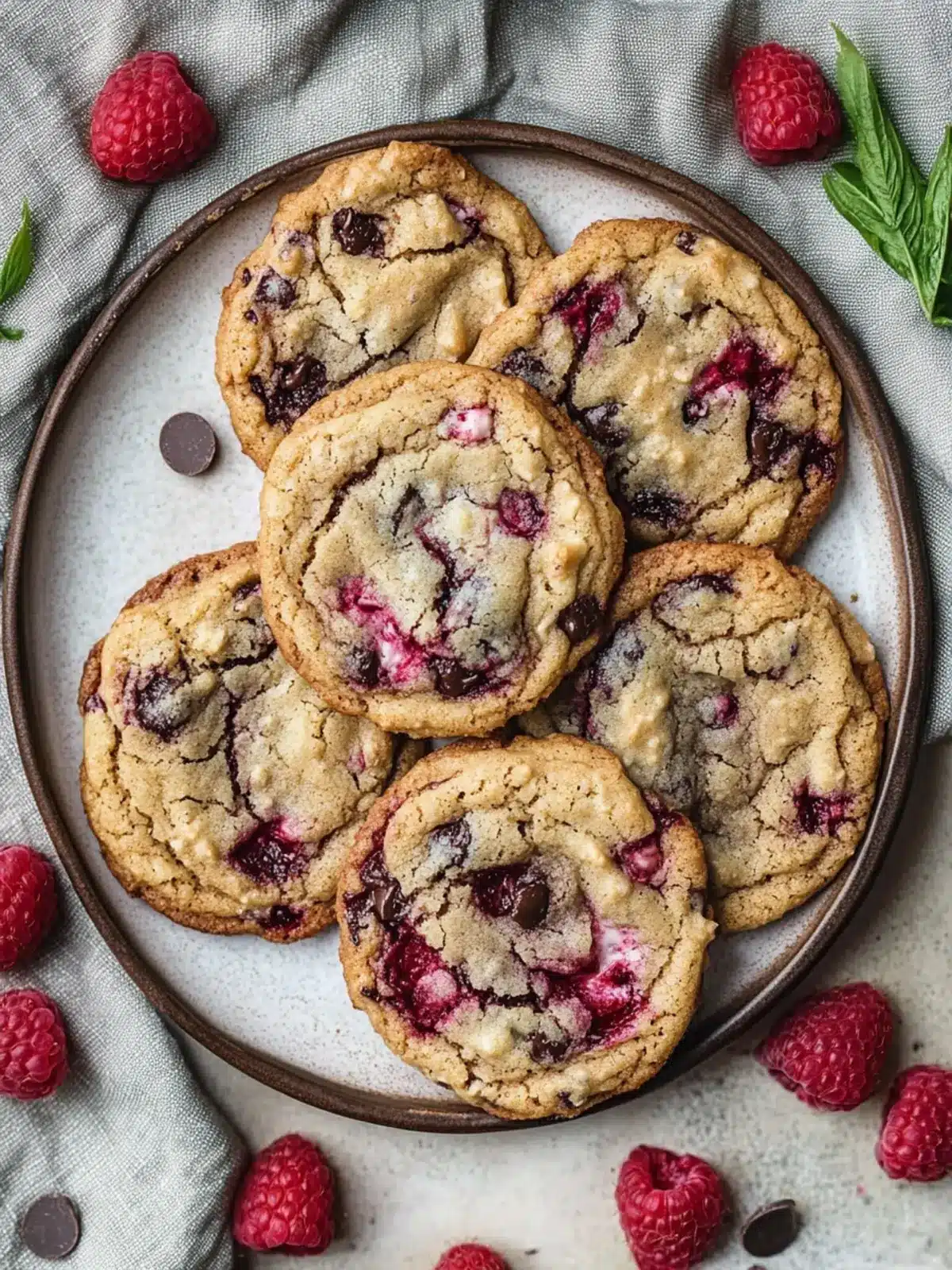 Chewy Raspberry Chocolate Chip Cookies in Just 30 Minutes 3 Raspberry Chocolate Chip Cookies