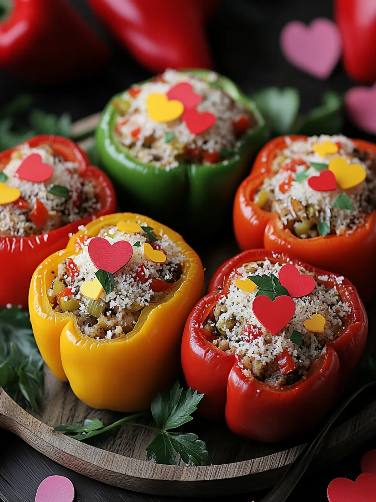 Valentine’s Day Stuffed Peppers Bursting with Love and Flavor 5 Valentine’s Day Stuffed Peppers