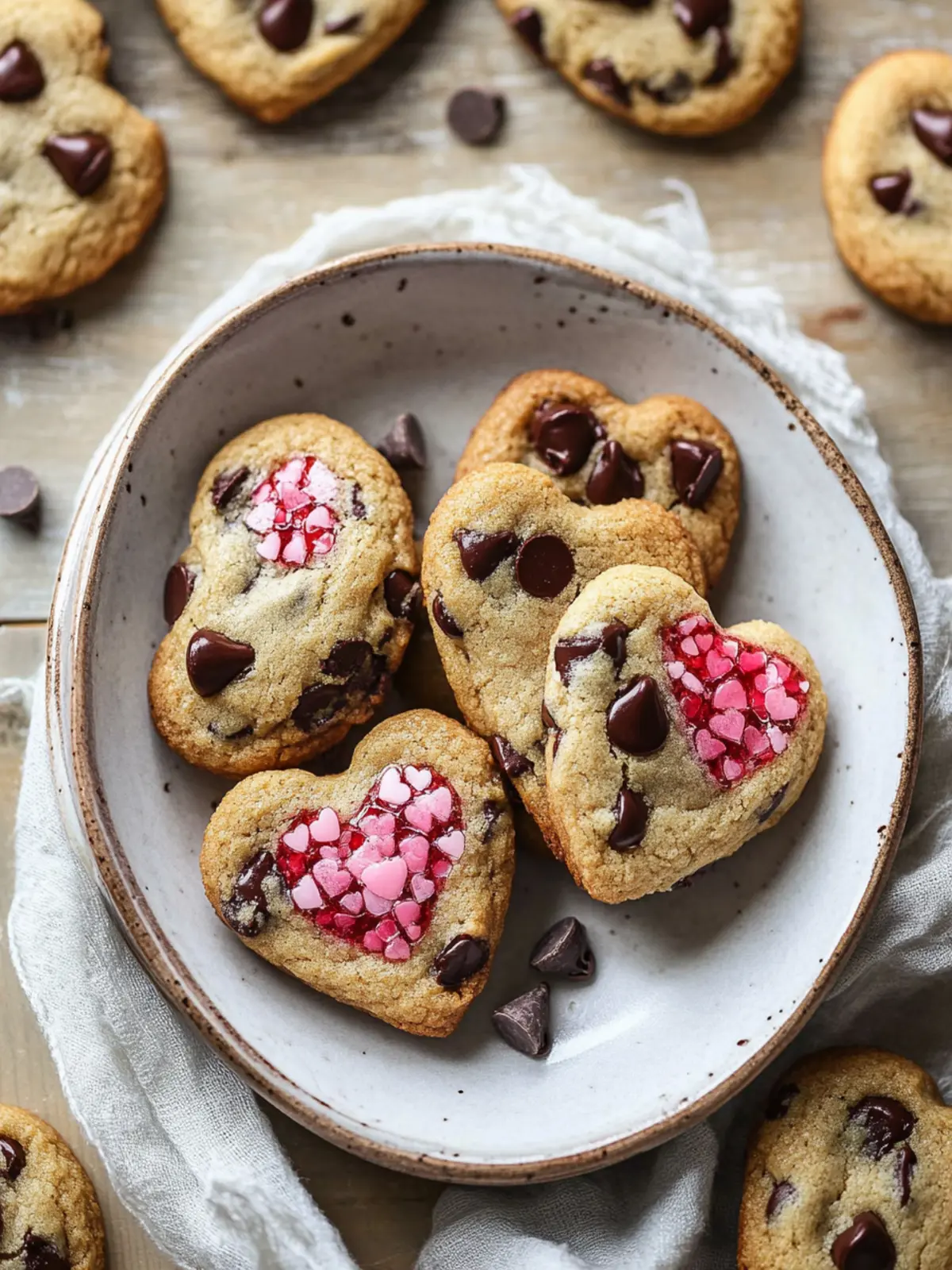 Heart Shaped Chocolate Chip Cookies That Melt Hearts Fast 3 Heart Shaped Chocolate Chip Cookies