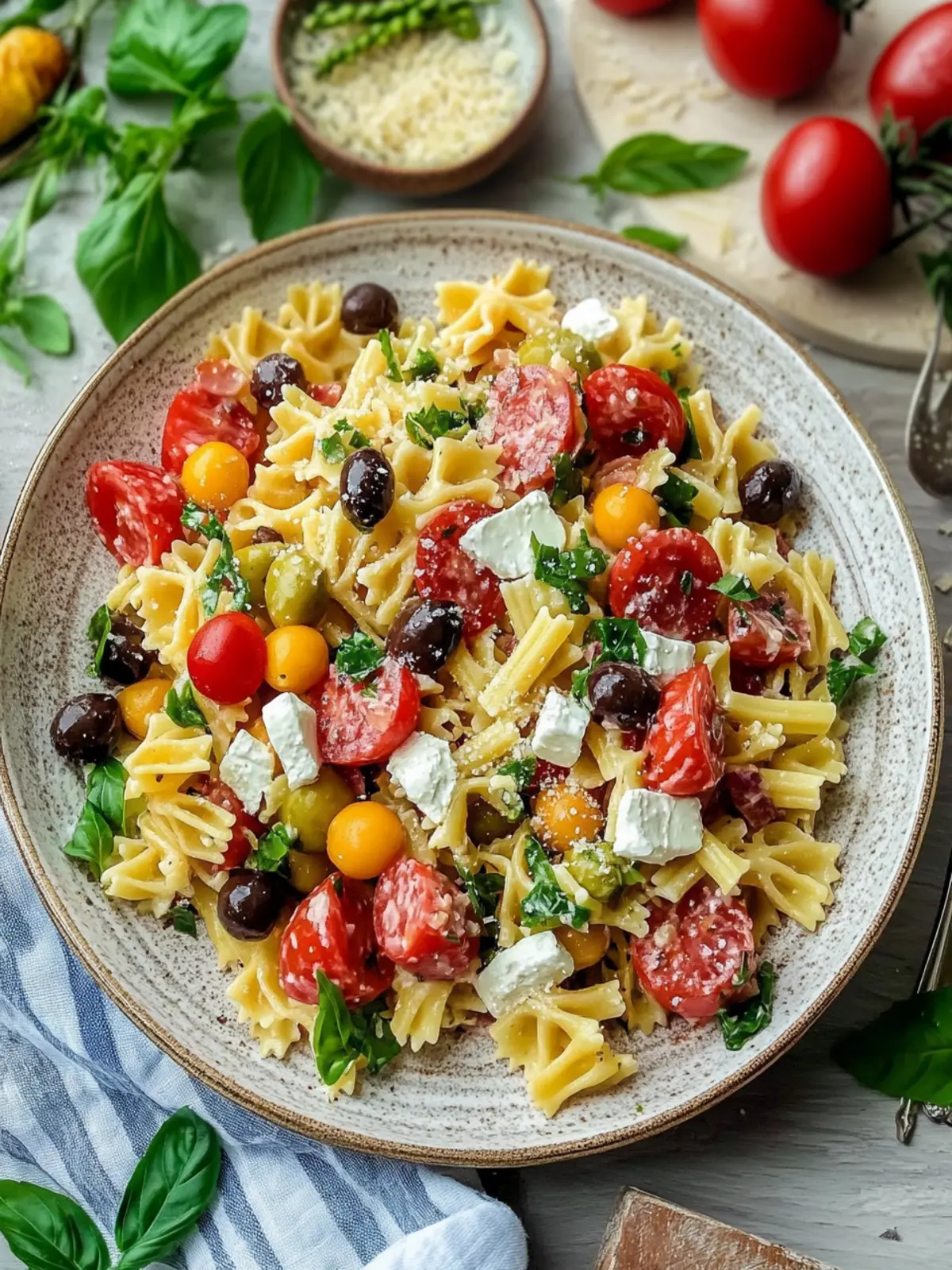 Horiatiki Village Pasta Salad: A Refreshing Twist on Tradition 3 Horiatiki Village Pasta Salad