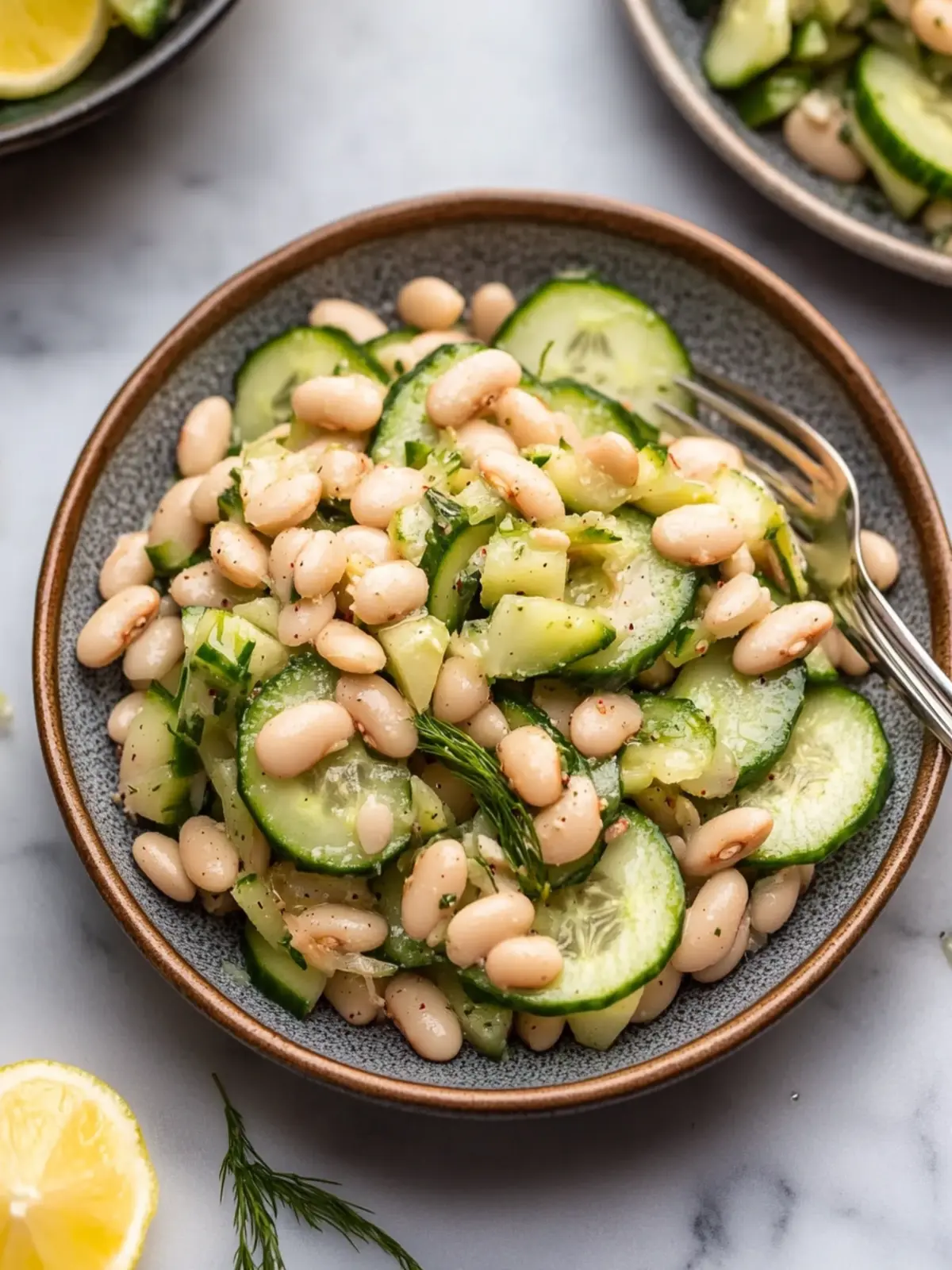 Brighten Your Day with Dilly White Bean Cucumber Salad 2 Dilly White Bean Cucumber Salad