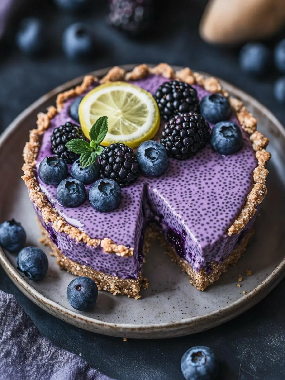 No-Bake Blueberry Chia Seed Pie for a Guilt-Free Treat 4 No-Bake Blueberry Chia Seed Pie