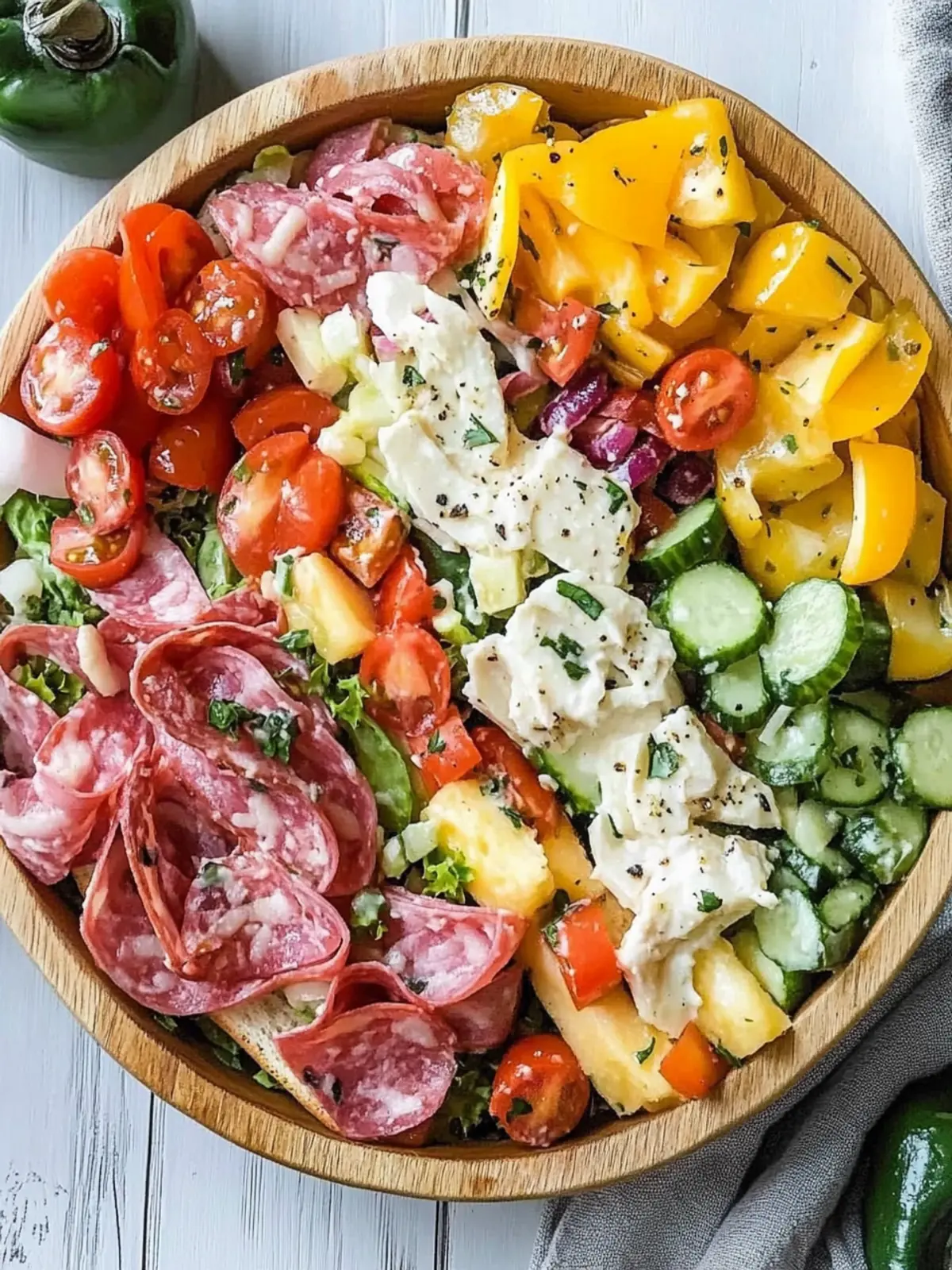 Italian Sub Salad Two Ways: Fresh Flavors for Every Craving 5 Italian Sub Salad Two Ways