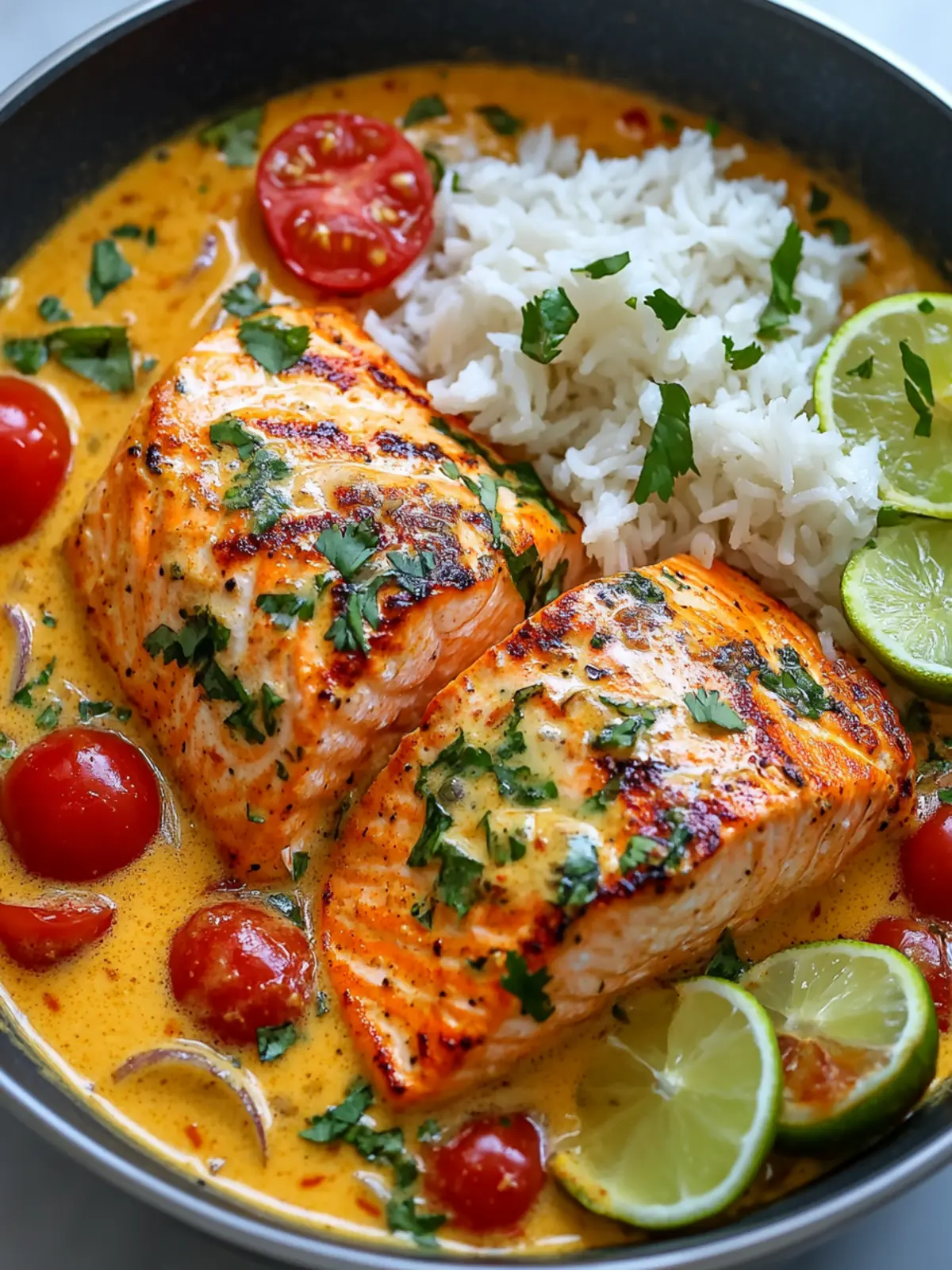 One-Pan Coconut Curry Salmon That Will Brighten Your Dinner 4 One-Pan Coconut Curry Salmon