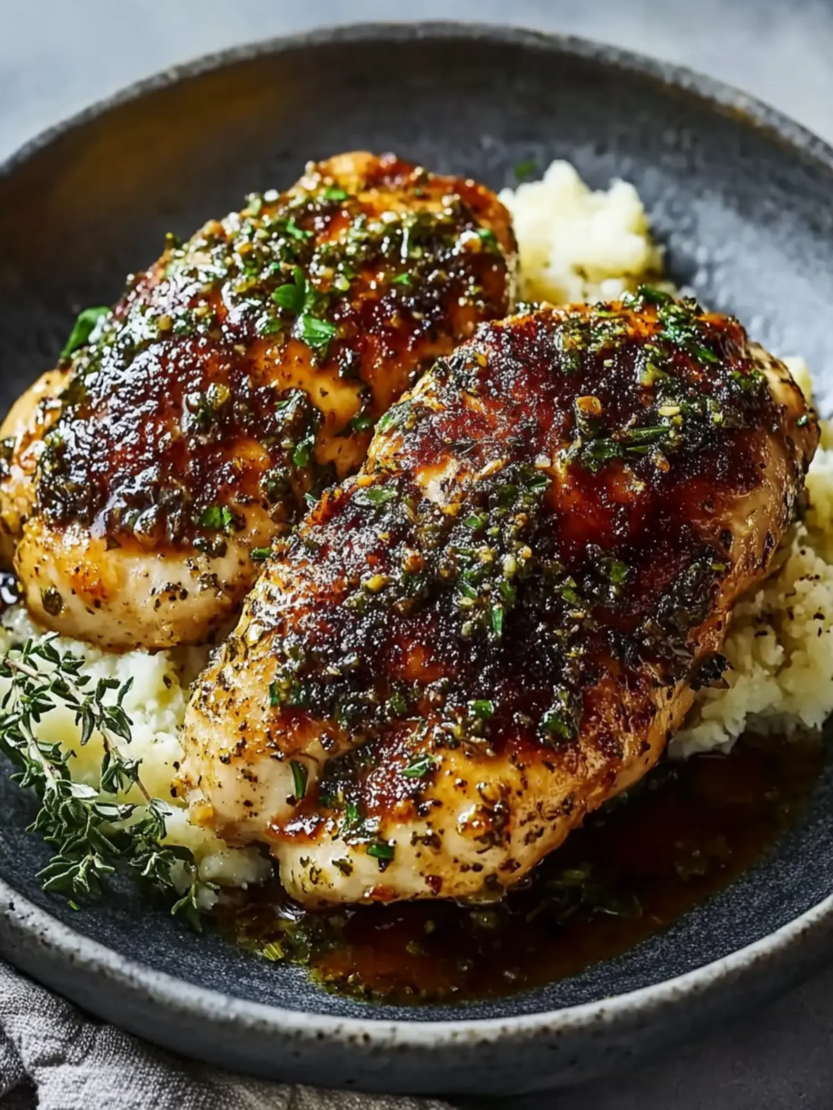 Garlic Herb Chicken with Creamy Mashed Potatoes Delight 4 Garlic Herb Chicken
