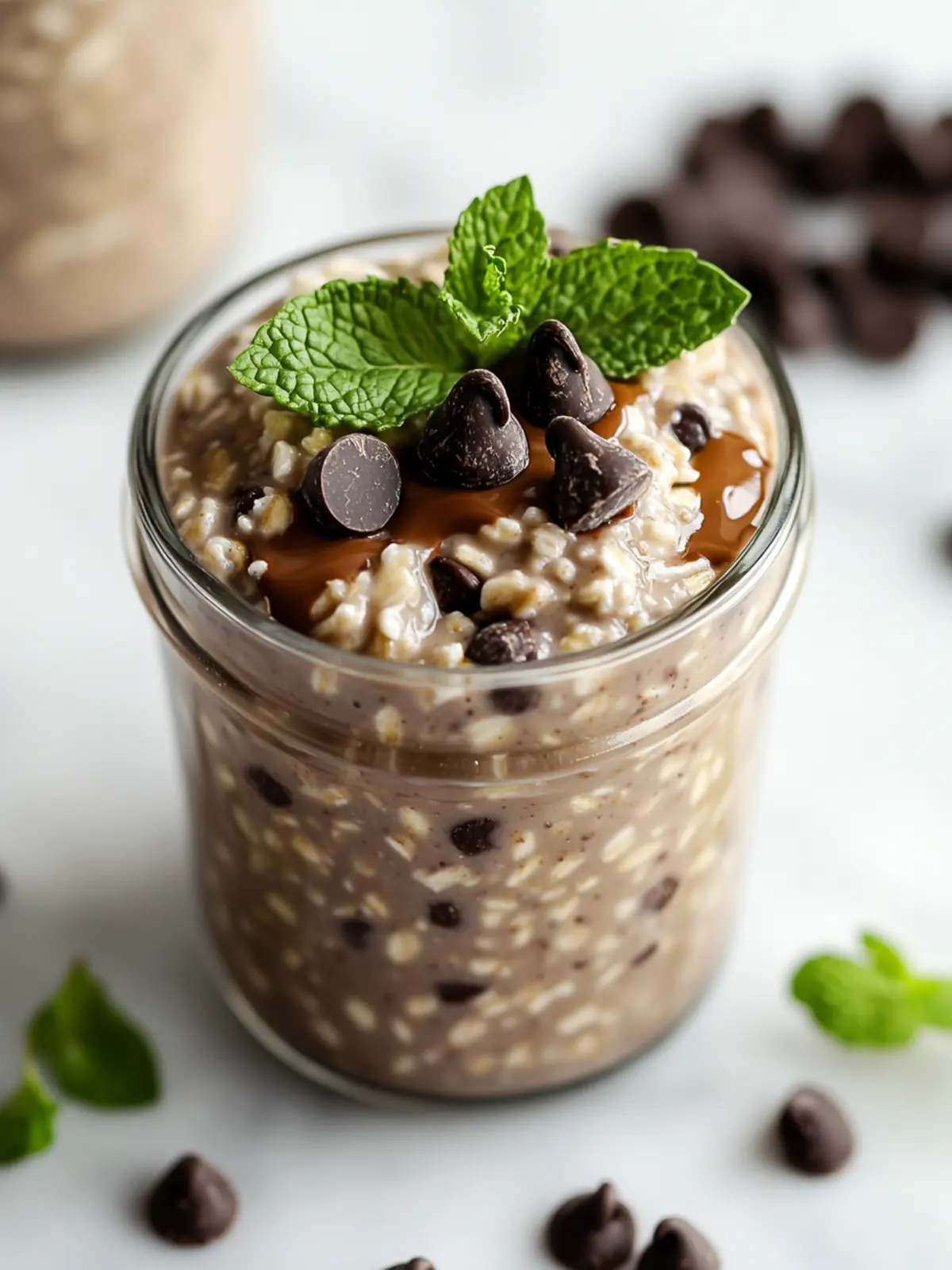 Mint Chocolate Chip Overnight Oats: A Dreamy Breakfast Treat 3 Mint Chocolate Chip Overnight Oats