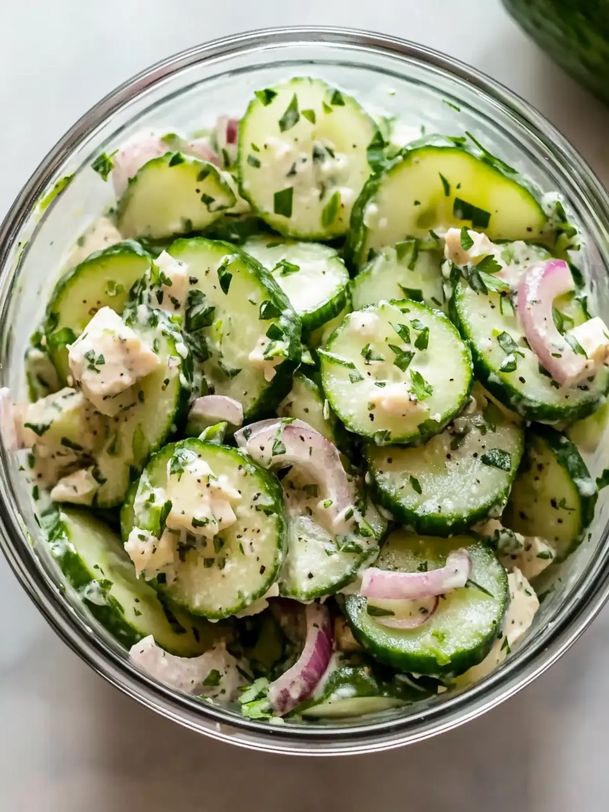 High Protein Cucumber Salad: Refreshing Fuel for Your Day 2 High Protein Cucumber Salad