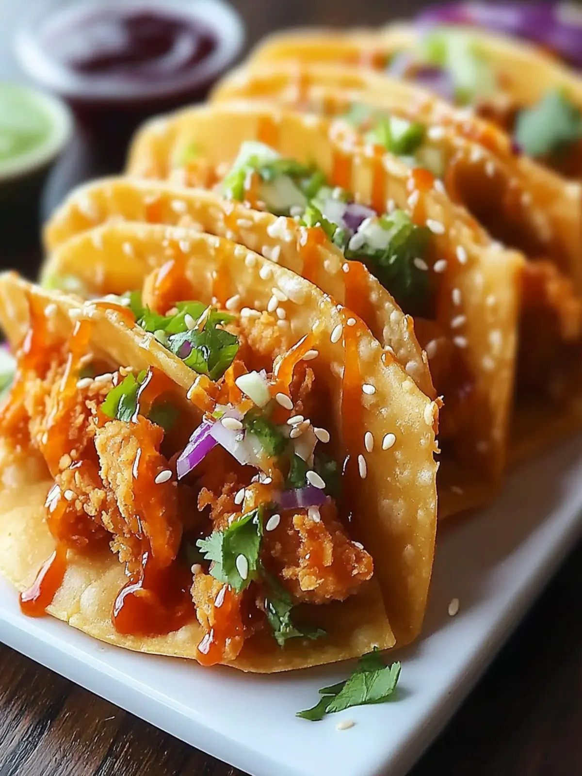 Crispy Chicken Wonton Tacos – Your New Favorite Crunchy Fix 2 Crispy Chicken Wonton Tacos
