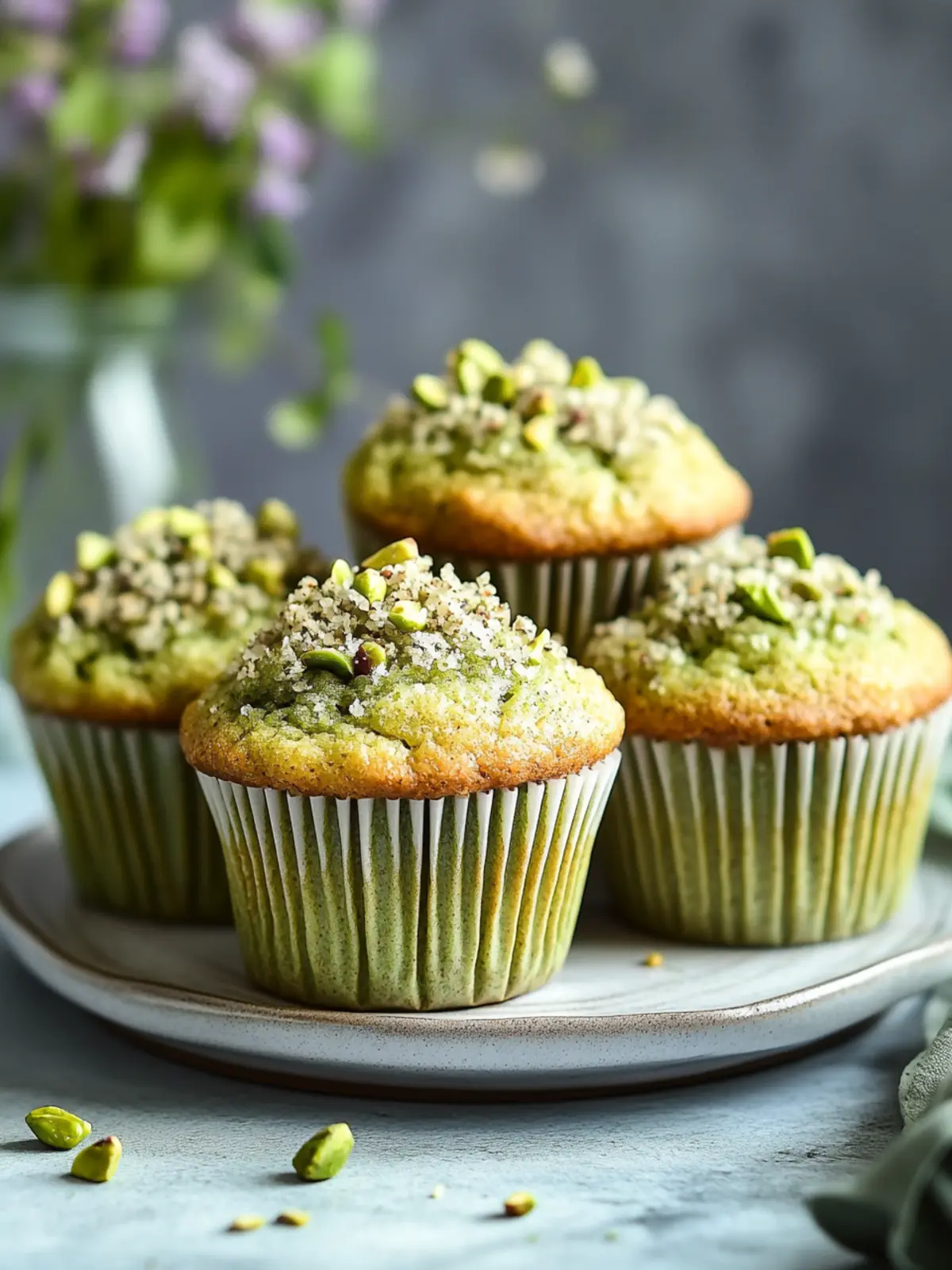 Irresistibly Soft Pistachio Muffins for Your Cozy Mornings 3 Pistachio Muffins