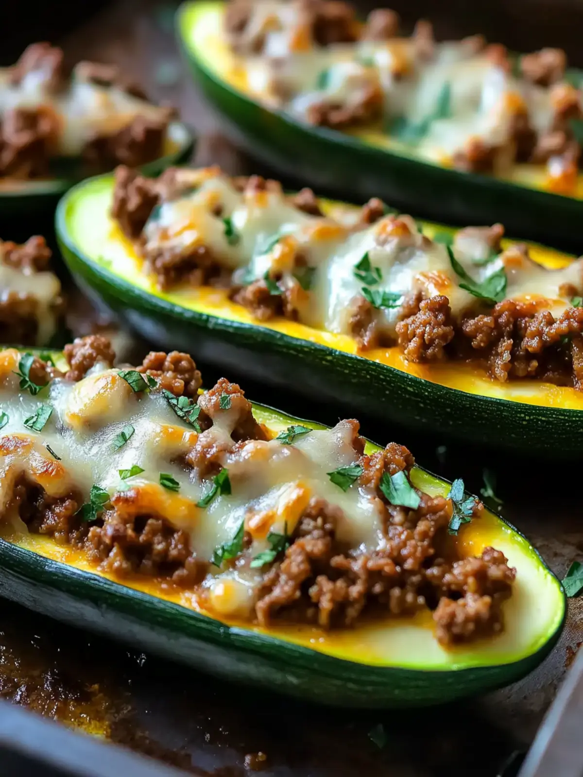 Delicious Ground Beef Zucchini Boats for a Guilt-Free Dinner 4 Ground Beef Zucchini Boats