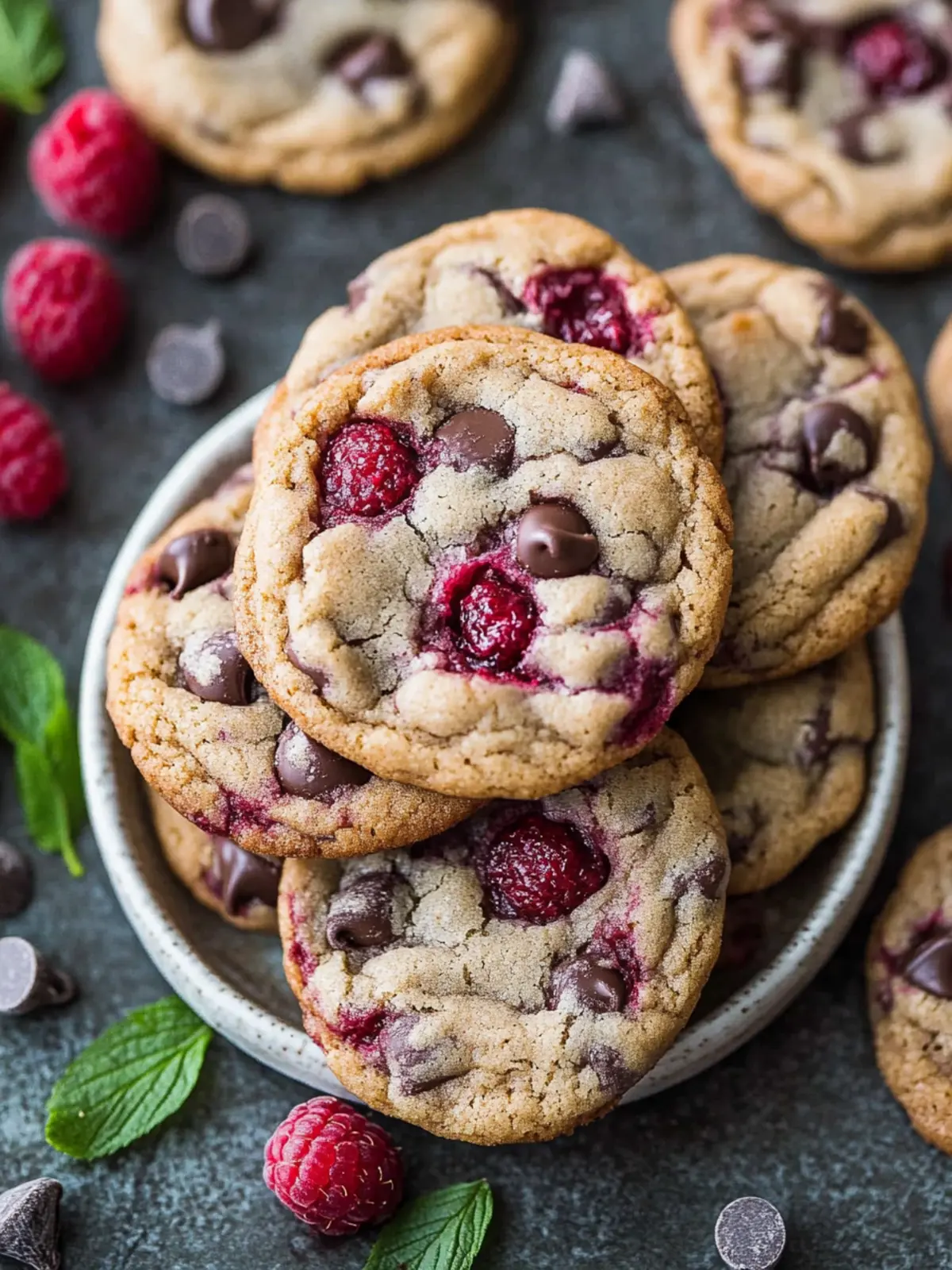 No-Chill Raspberry Chocolate Chip Cookies for Instant Joy 3 Raspberry Chocolate Chip Cookies