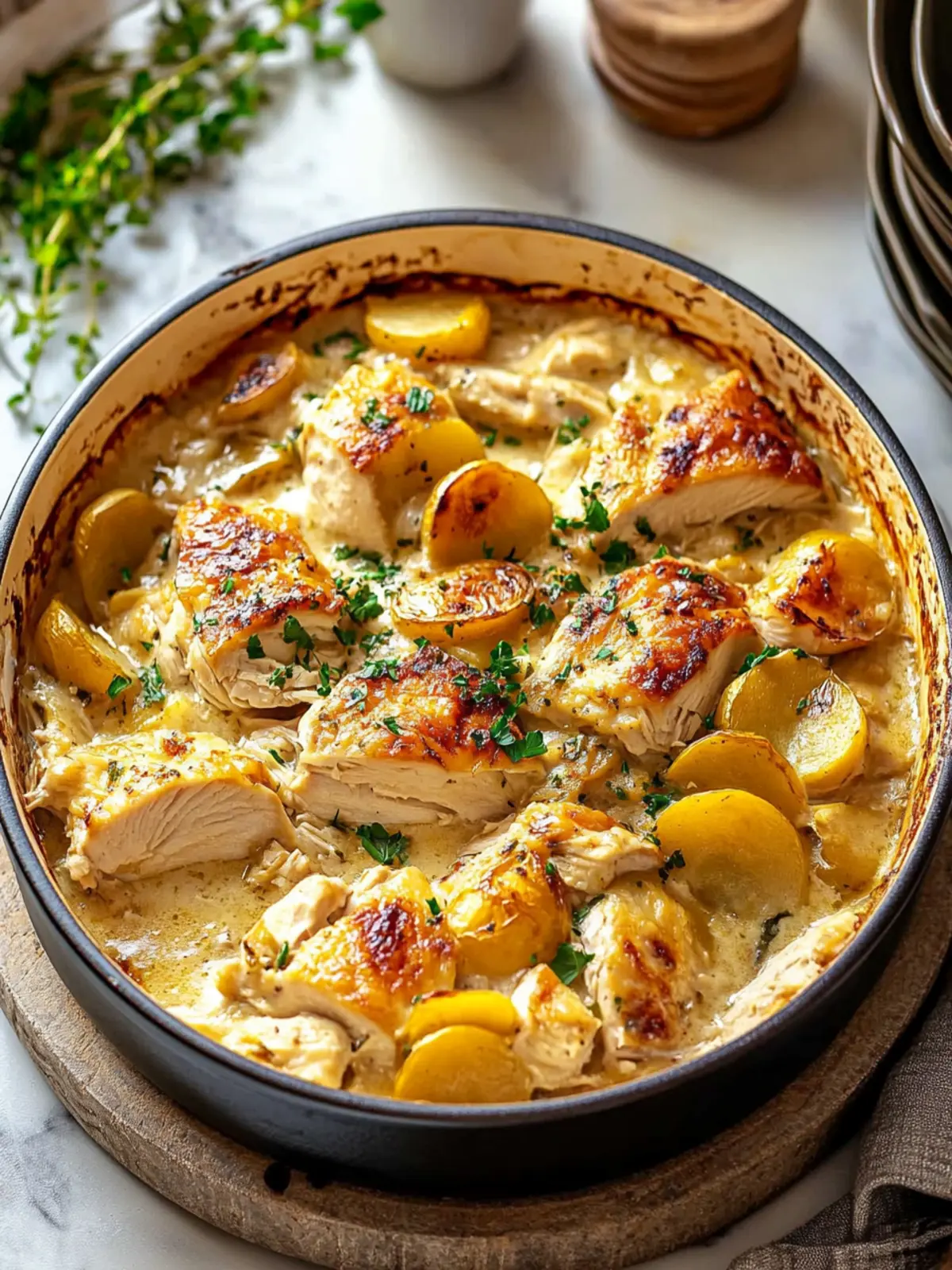 Deliciously Cozy French Chicken Casserole for Easy Comfort 3 French Chicken Casserole