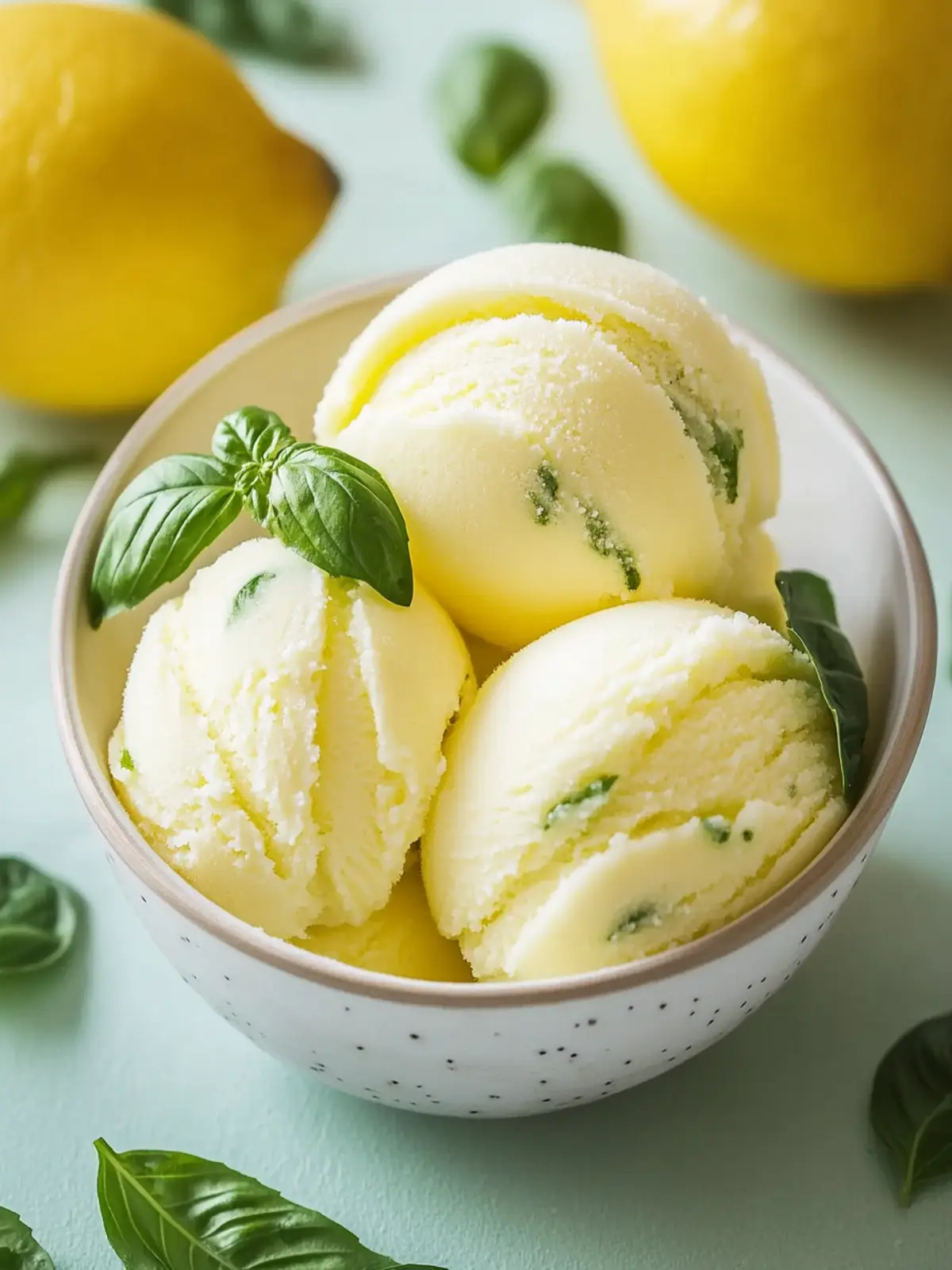 Lemon Basil Sorbet: A Refreshing Guilt-Free Summer Treat 4 Lemon Basil Sorbet