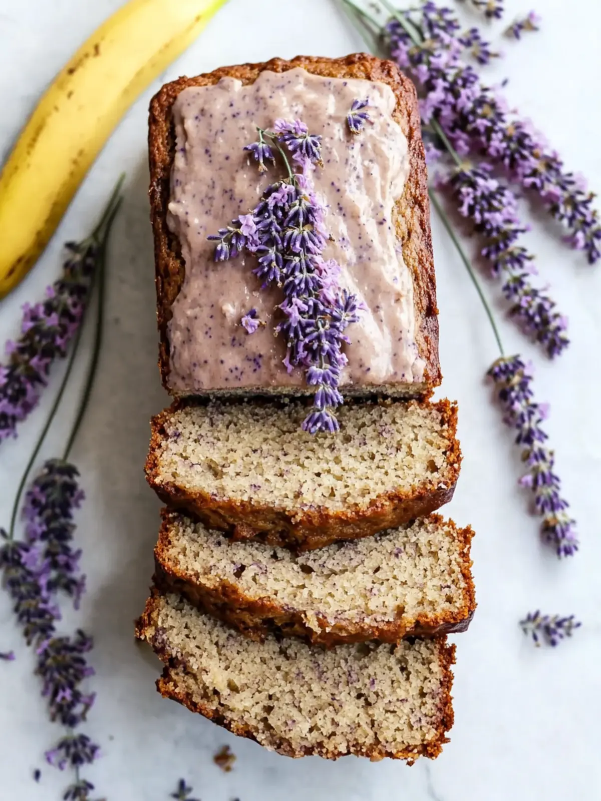 Lavender Banana Bread: A Unique Floral Brunch Delight 3 Lavender Banana Bread