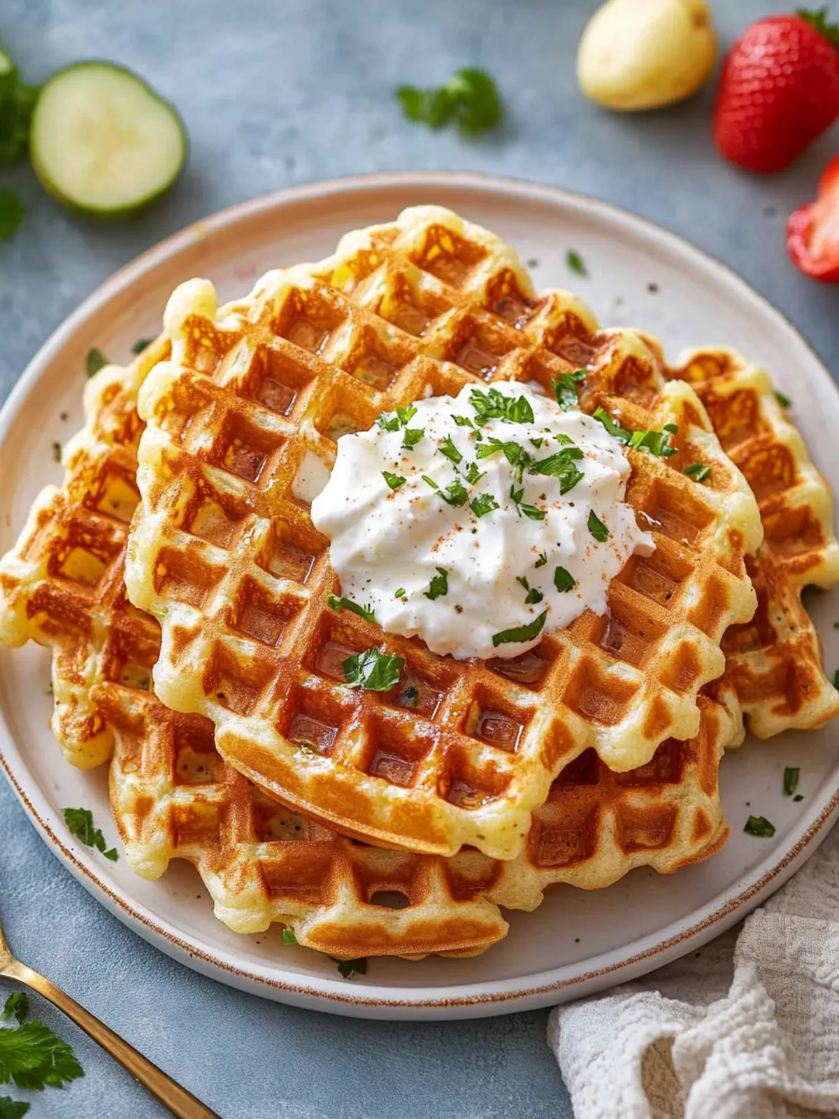 Deliciously Cheesy Potato Waffles You’ll Crave Again! 3 Potato Waffles