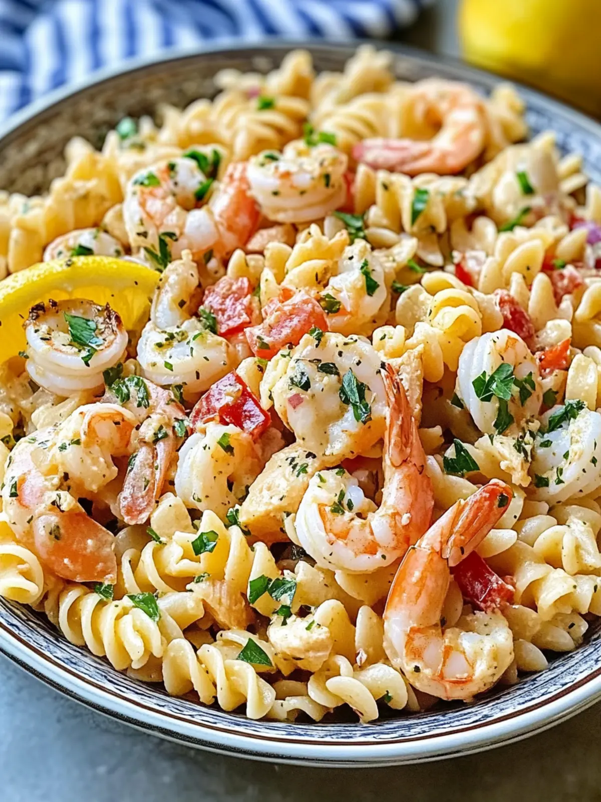 Zesty Seafood Pasta Salad: Perfect for Summer Gatherings 2 Seafood Pasta Salad