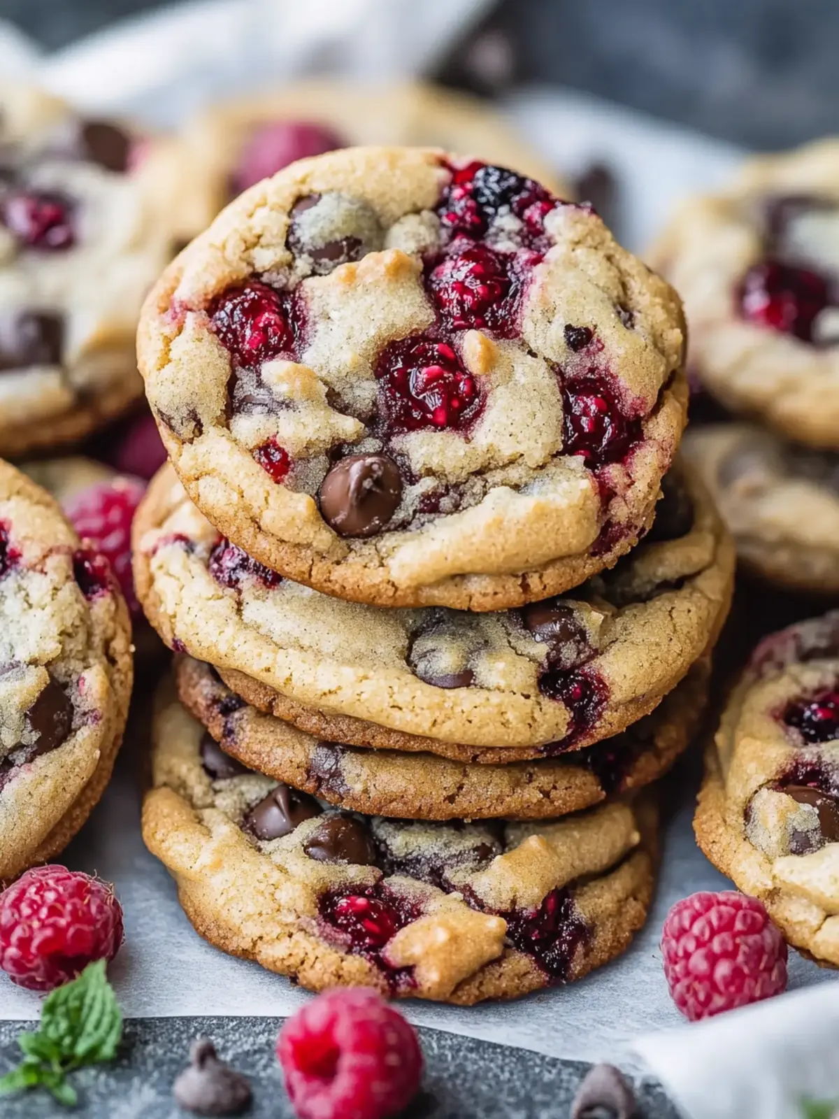 No-Chill Raspberry Chocolate Chip Cookies for Instant Joy 4 Raspberry Chocolate Chip Cookies