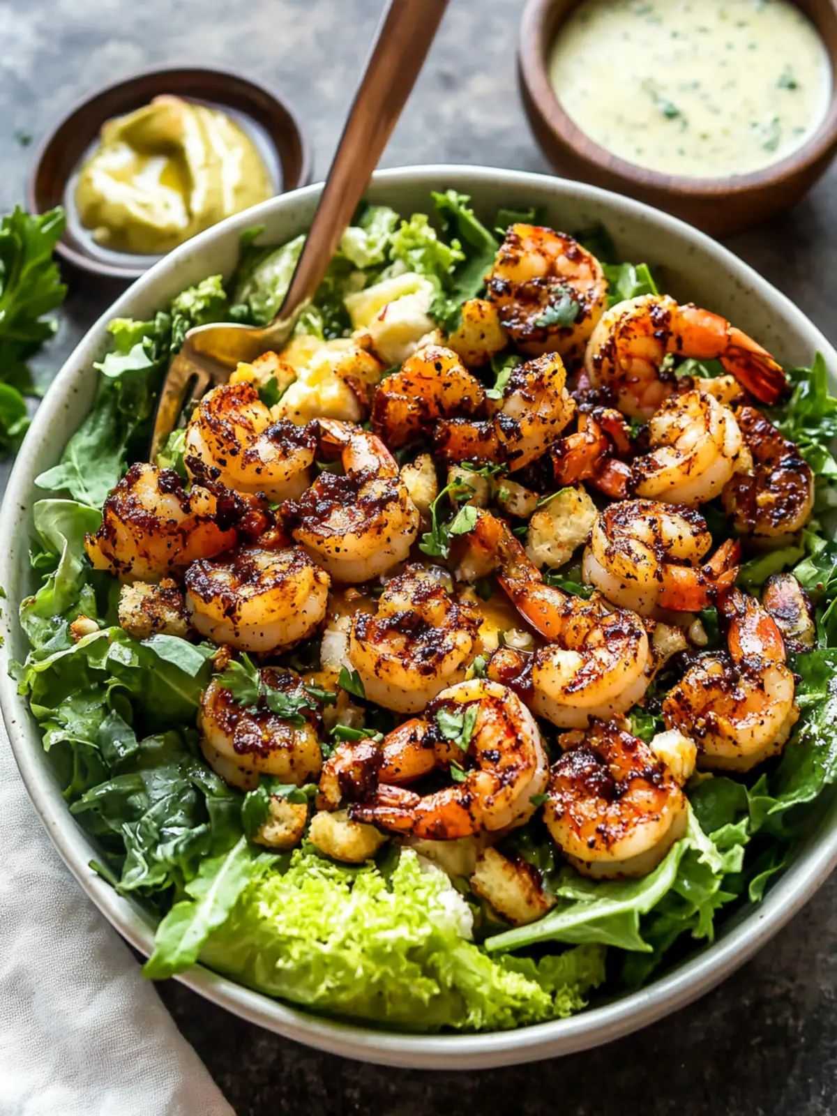 Hot Honey Blackened Shrimp Caesar Salad for Bold Flavor Lovers 4 hot honey blackened shrimp caesar salad