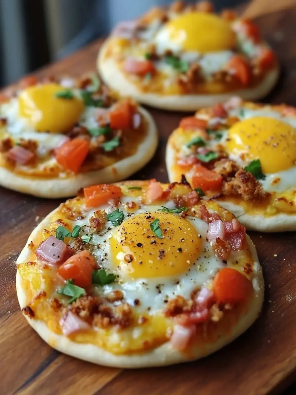 Delicious English Muffin Breakfast Pizza You Can Customize 3 English Muffin Breakfast Pizza