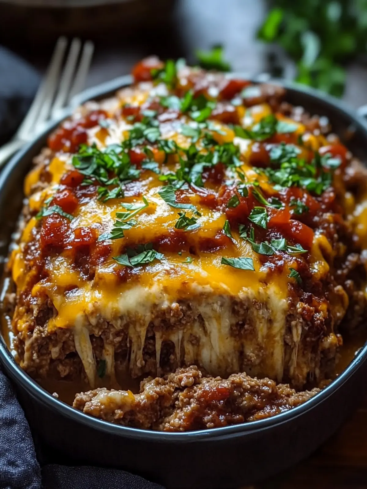 Cheesy Loaded Meatloaf Casserole for Cozy Family Nights 2 Cheesy Loaded Meatloaf Casserole