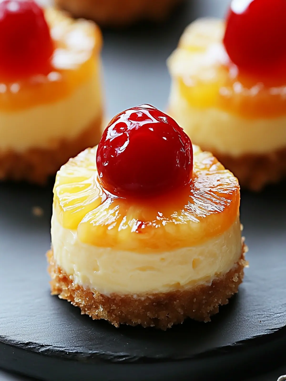 Mini Pineapple Upside-Down Cheesecakes for a Tropical Treat 5 Mini Pineapple Upside-Down Cheesecakes