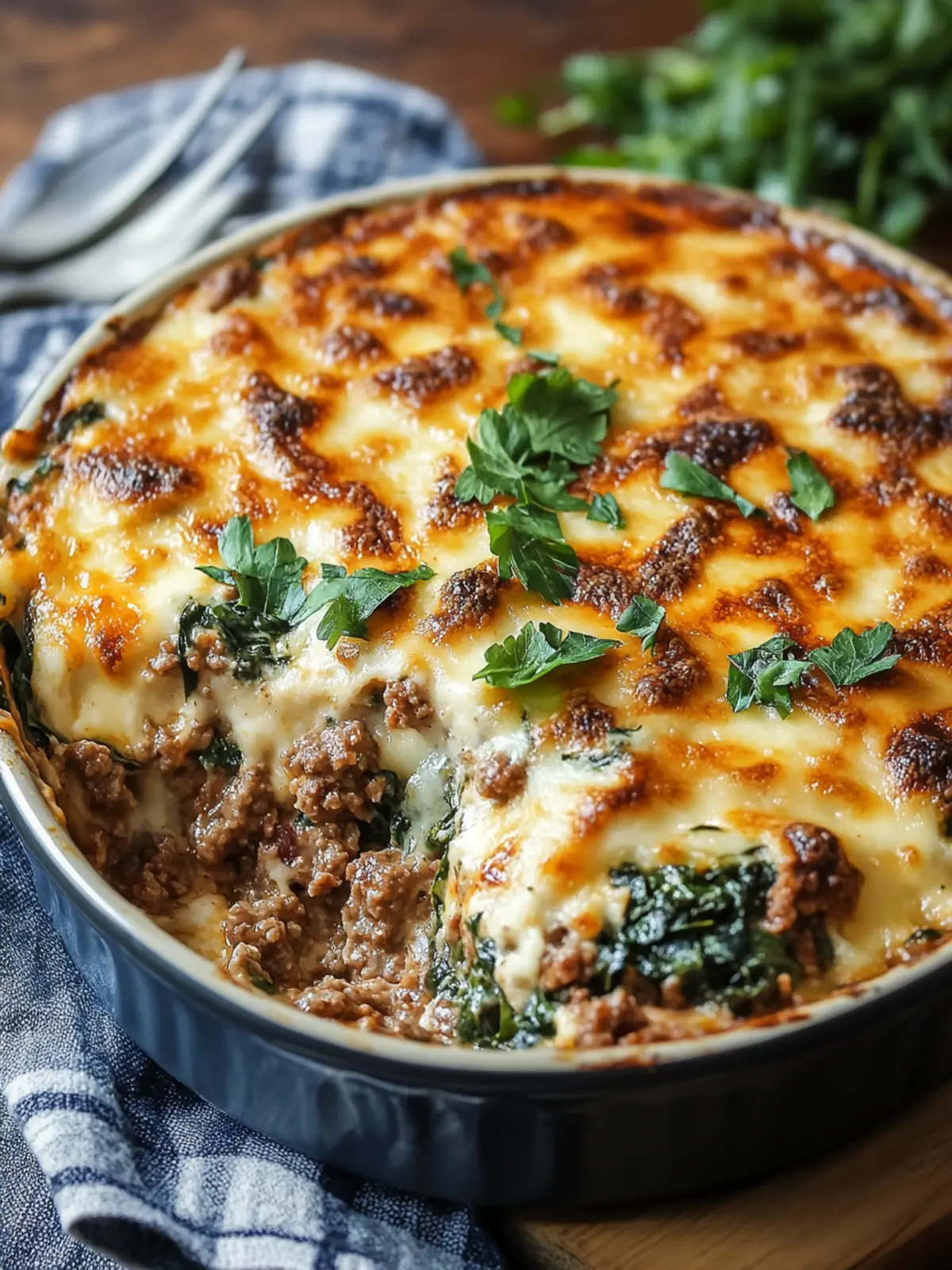 Comforting Ground Beef & Spinach Casserole You’ll Love 2 Ground Beef & Spinach Casserole