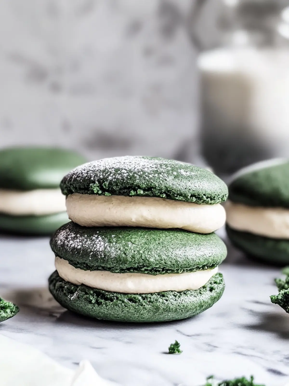 Decadent Green Velvet Whoopie Pies: A Fun Twist on Tradition 3 Green Velvet Whoopie Pies