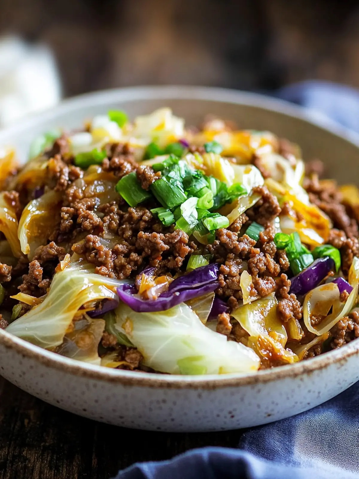 Mongolian Ground Beef Cabbage: A Low Carb Delight 2 Mongolian Ground Beef Cabbage