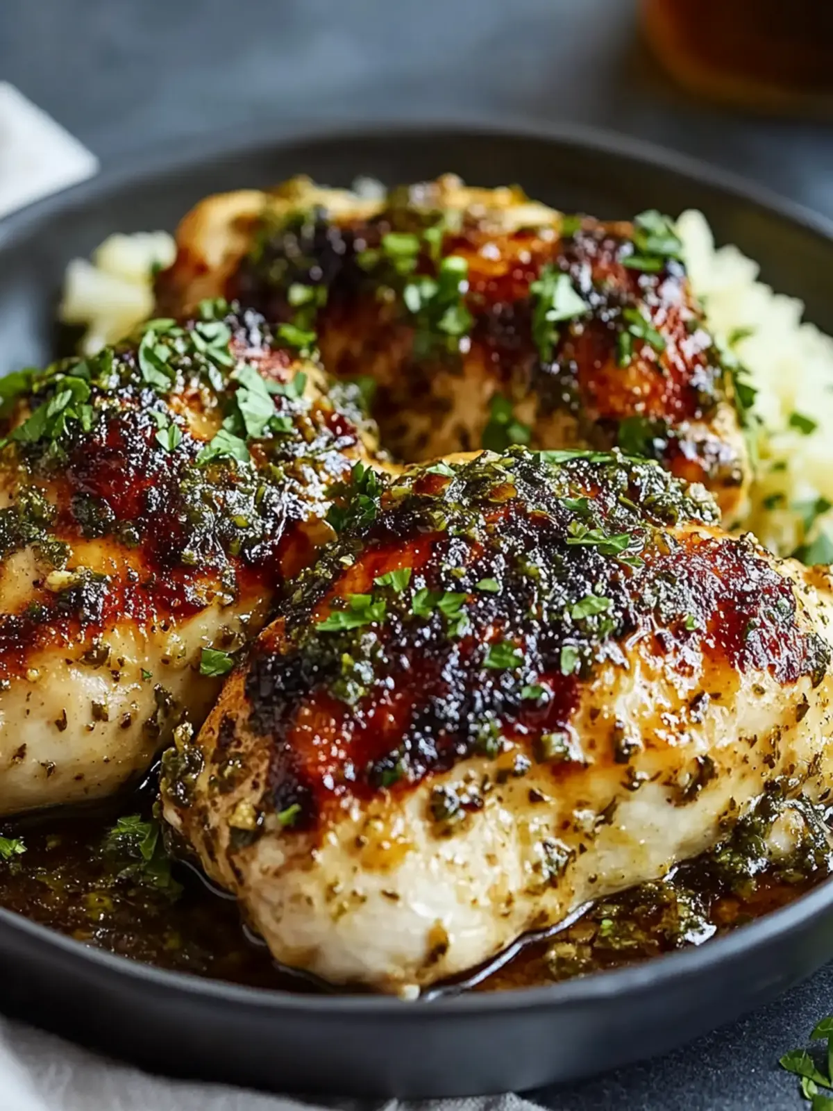 Garlic Herb Chicken with Creamy Mashed Potatoes Delight 2 Garlic Herb Chicken